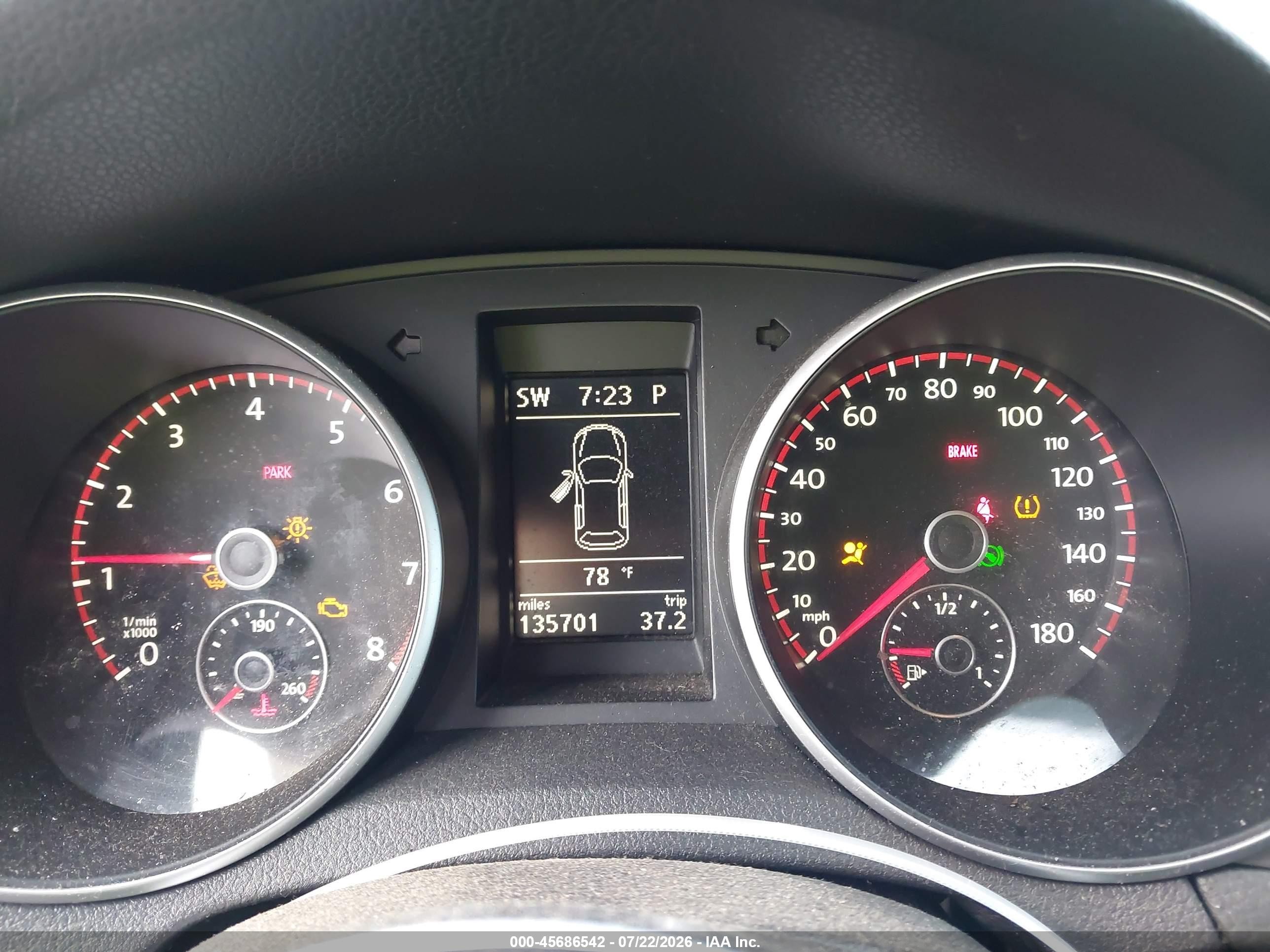 2012 Volkswagen Gti 4-door Black vin: WVWHD7AJ4CW118027