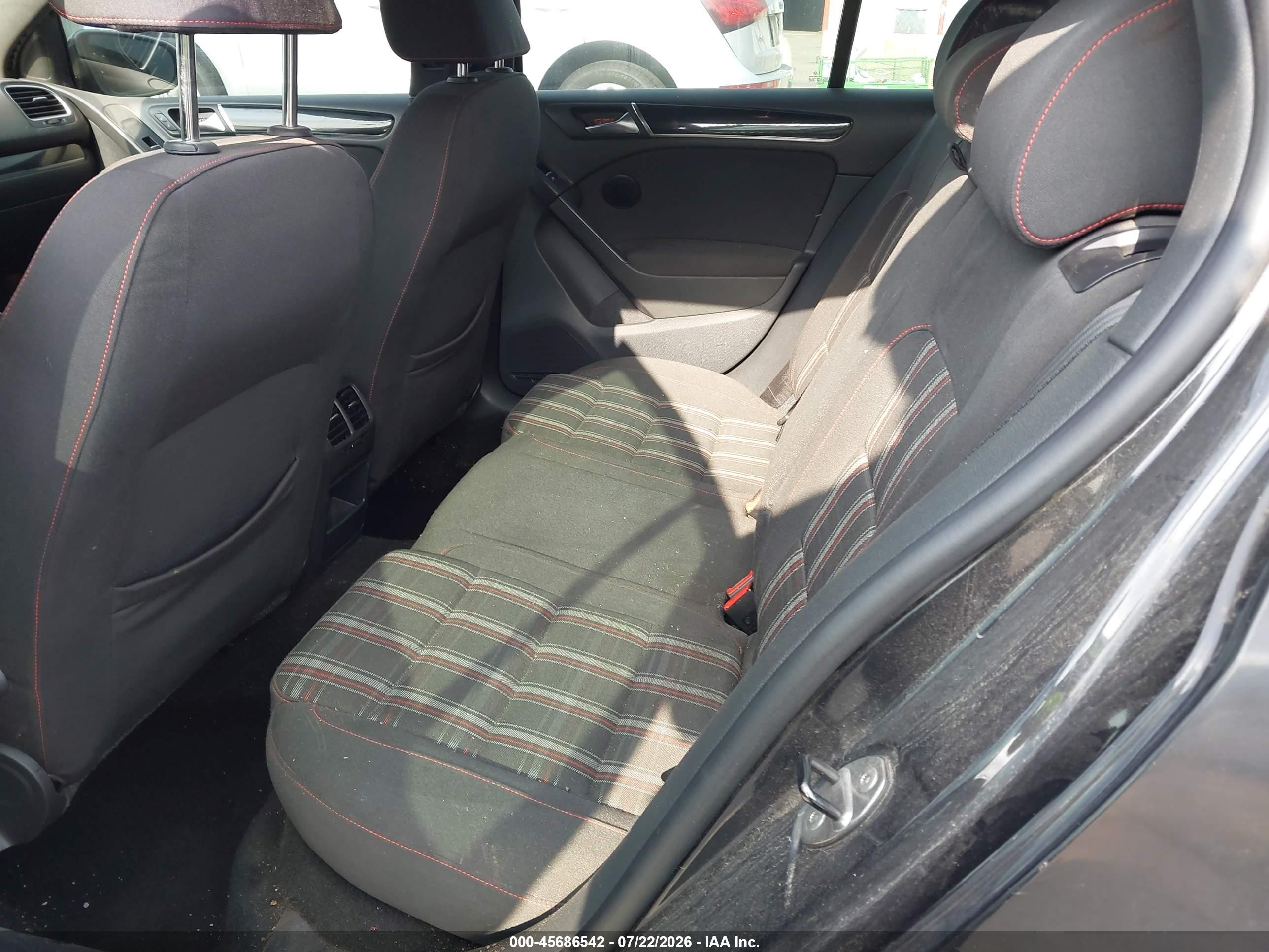 2012 Volkswagen Gti 4-door Black vin: WVWHD7AJ4CW118027