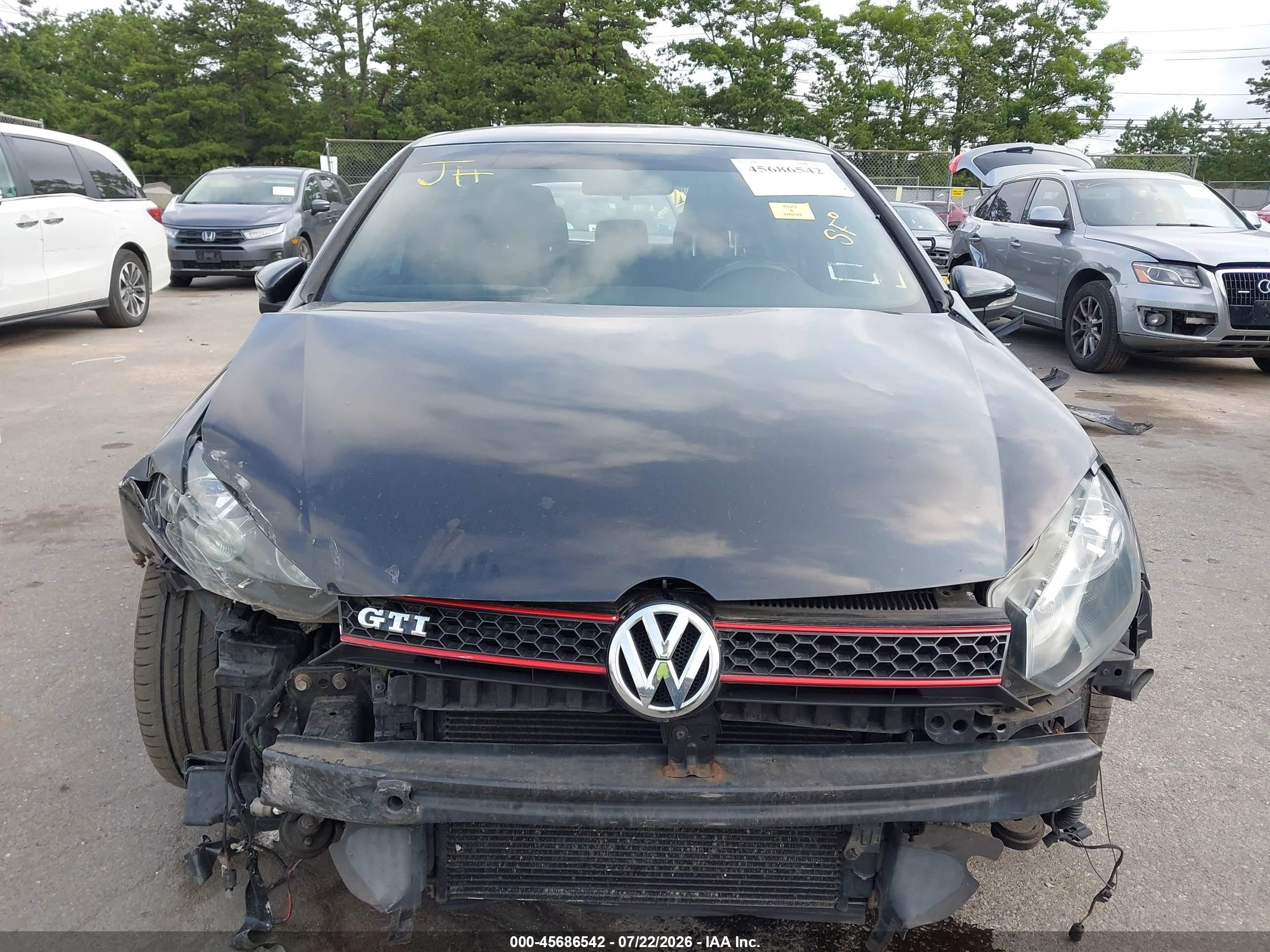 2012 Volkswagen Gti 4-door Black vin: WVWHD7AJ4CW118027