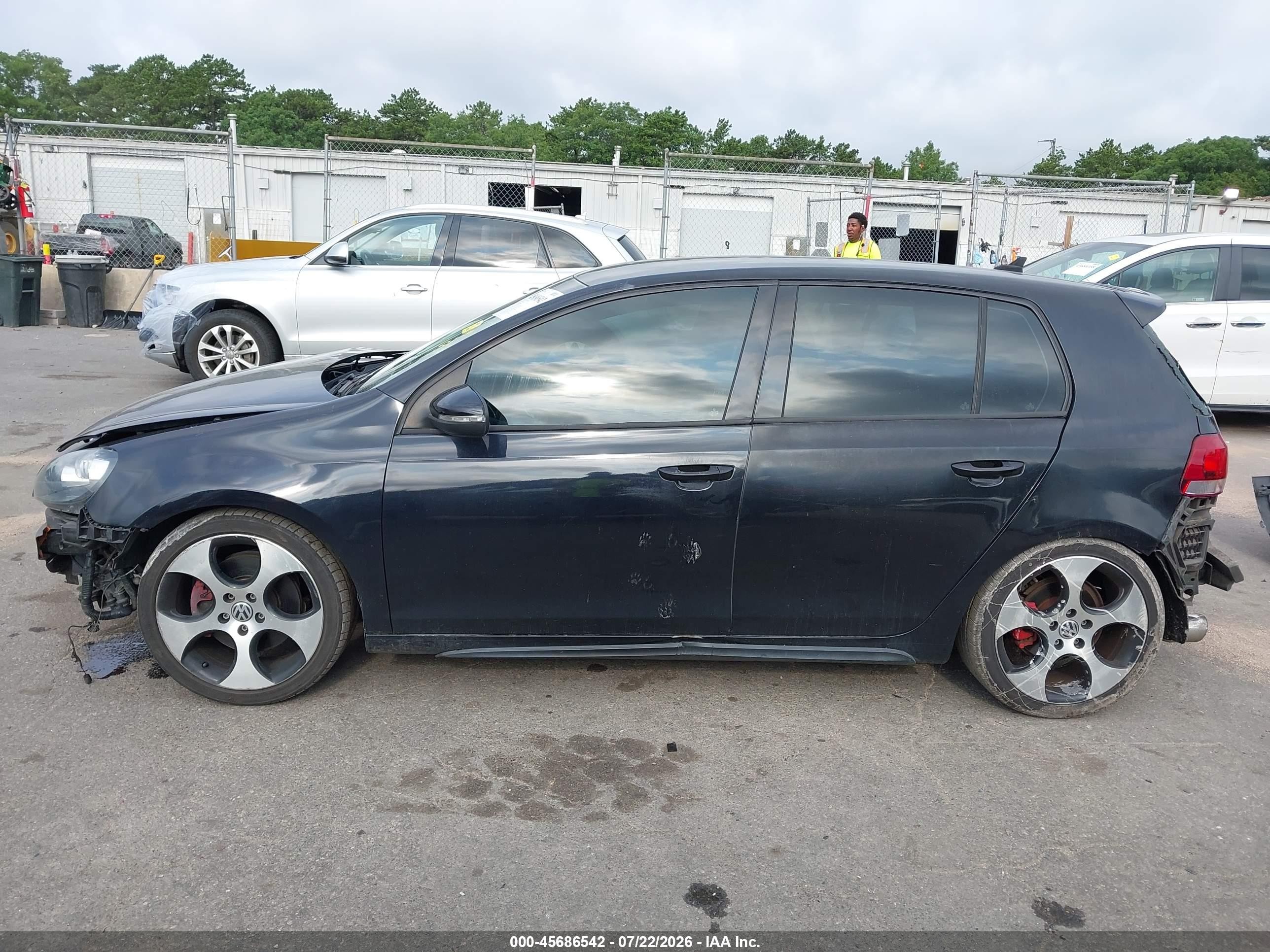 2012 Volkswagen Gti 4-door Black vin: WVWHD7AJ4CW118027