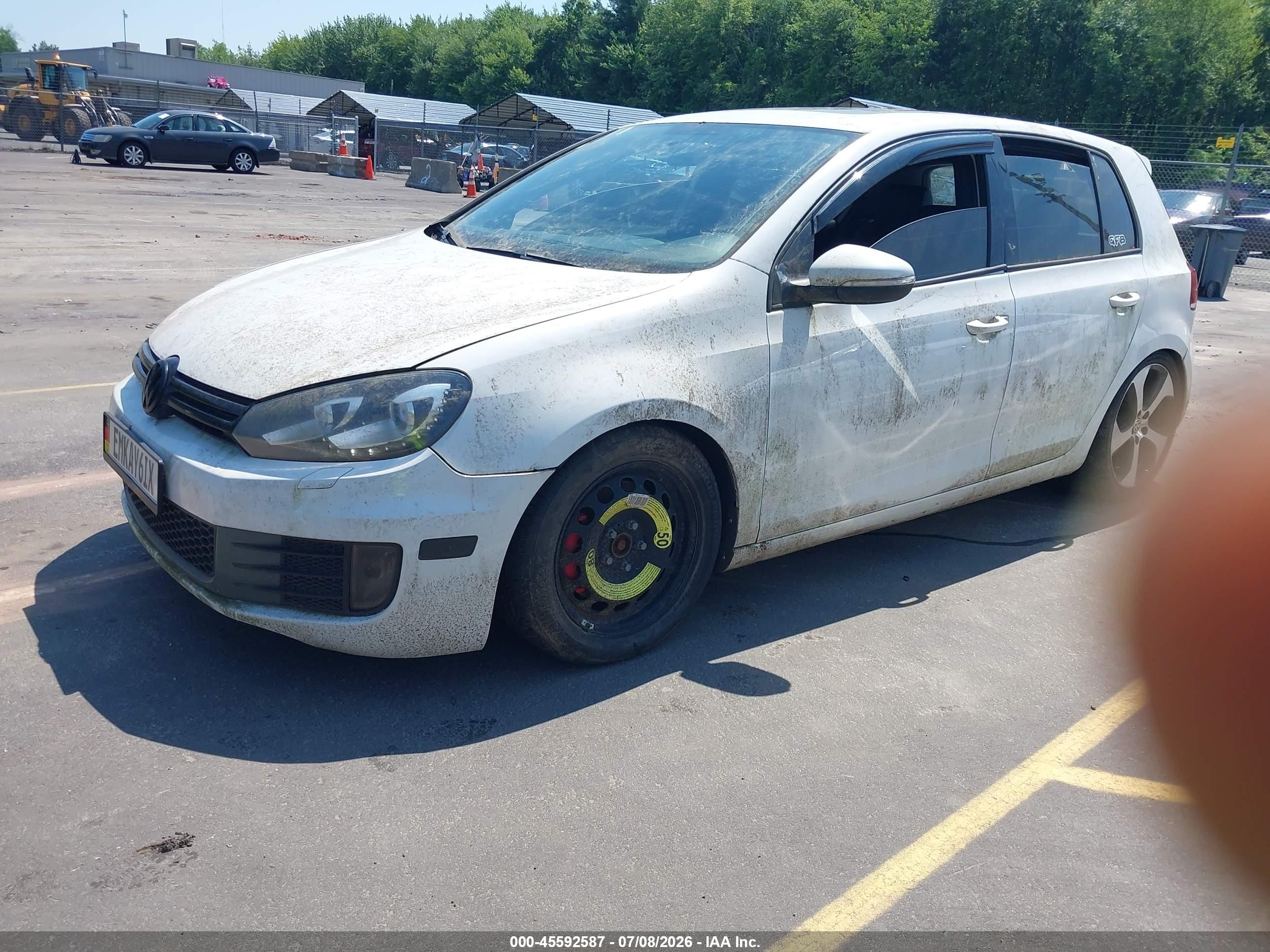 2013 Volkswagen Gti 4-door/4-door Autobahn/drivers Edition/wolfsburg Edition White vin: WVWHD7AJ4DW139977