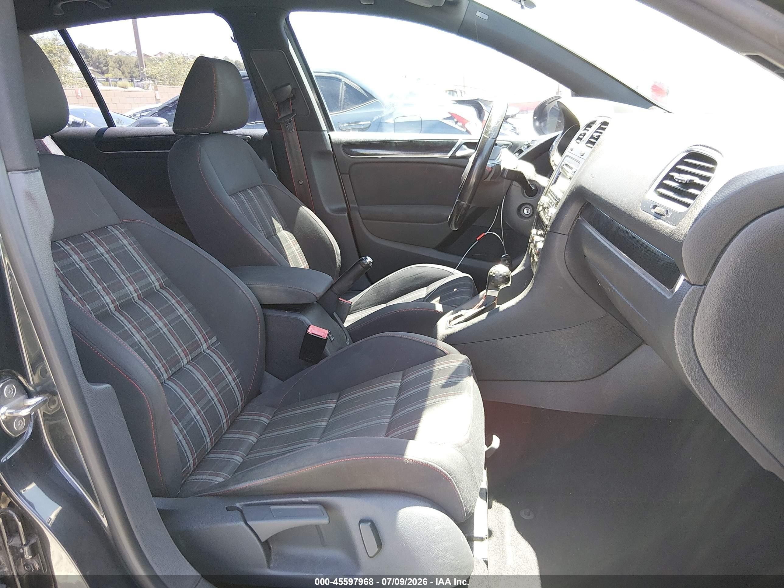 2014 Volkswagen Gti Wolfsburg Edition Black vin: WVWHD7AJ4EW006508