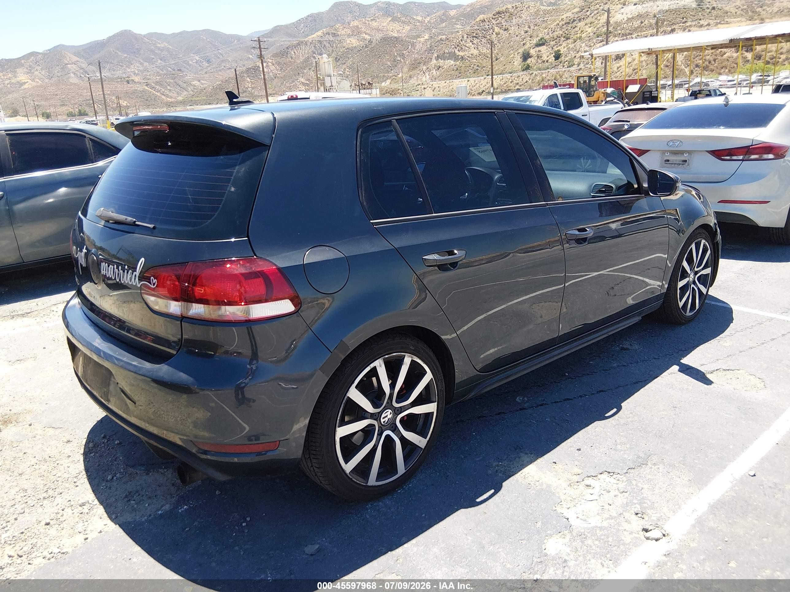 2014 Volkswagen Gti Wolfsburg Edition Black vin: WVWHD7AJ4EW006508