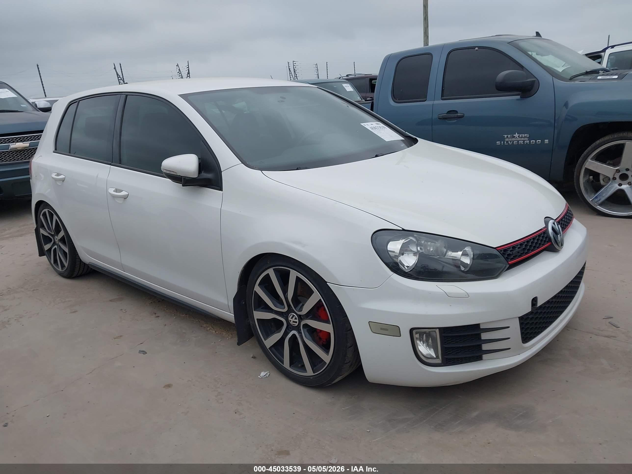 2014 Volkswagen Gti Wolfsburg Edition White vin: WVWHD7AJ4EW006878