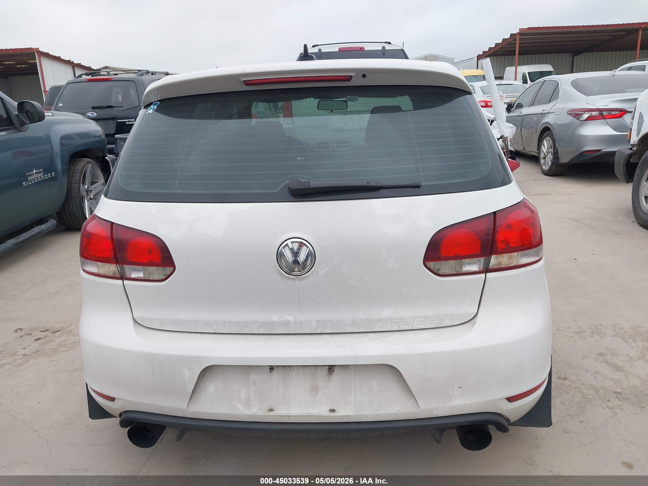 2014 Volkswagen Gti Wolfsburg Edition White vin: WVWHD7AJ4EW006878