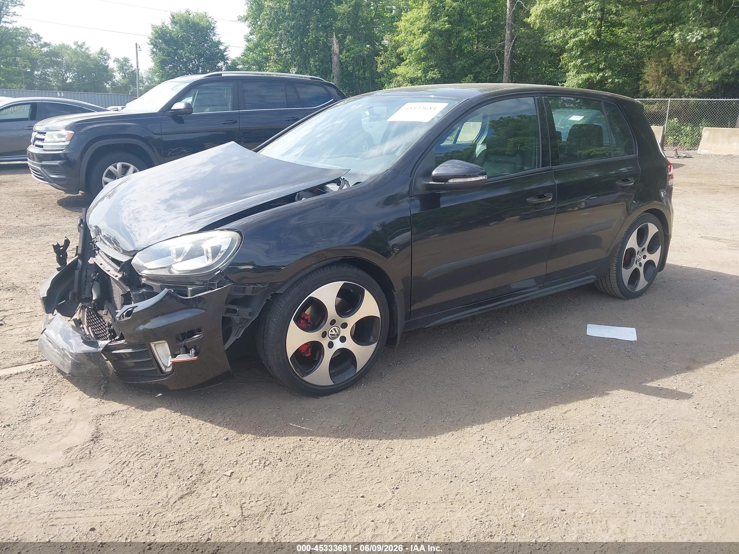 2011 Volkswagen Gti 4-door Autobahn Black vin: WVWHD7AJ5BW260790