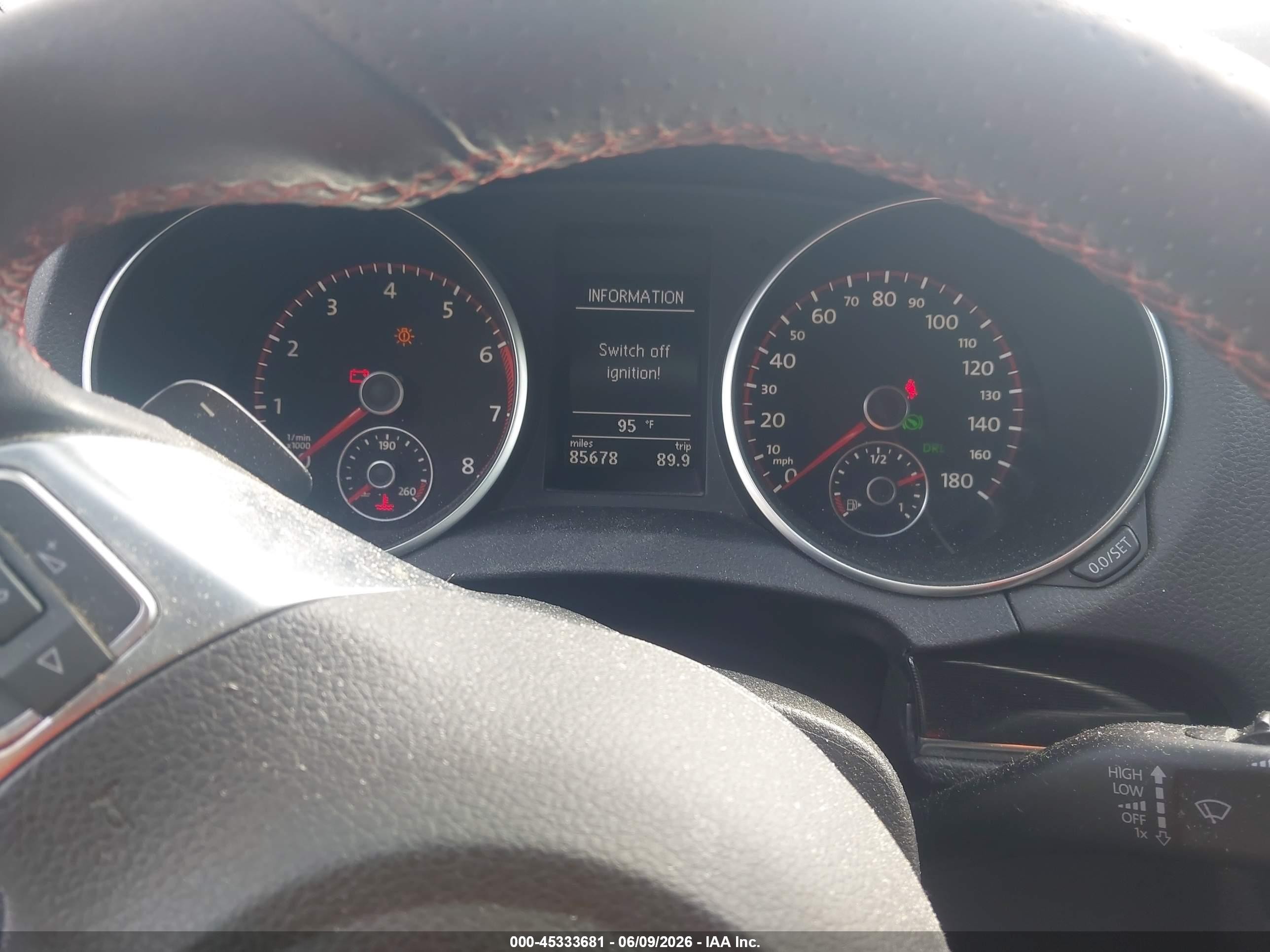 2011 Volkswagen Gti 4-door Autobahn Black vin: WVWHD7AJ5BW260790