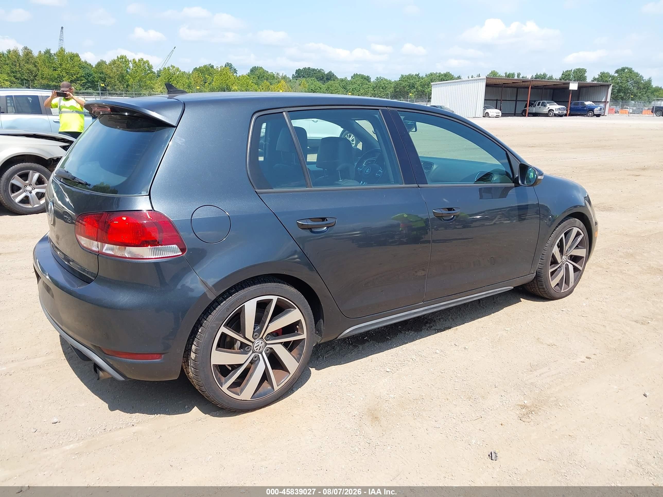 2012 Volkswagen Gti 4-door Autobahn Gray vin: WVWHD7AJ5CW024321