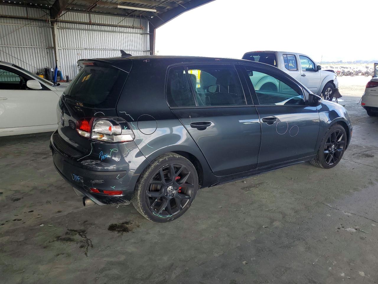 2013 Volkswagen Gti Gray vin: WVWHD7AJ5DW132813
