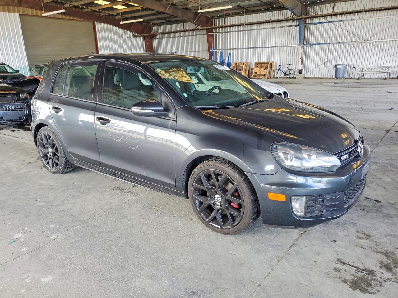 2013 Volkswagen Gti Gray vin: WVWHD7AJ5DW132813