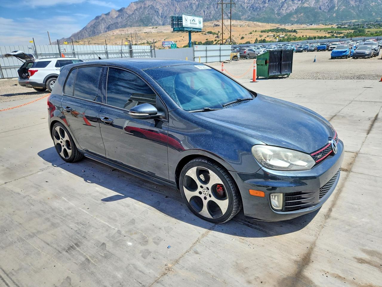 2012 Volkswagen Gti Gray vin: WVWHD7AJ6CW145665