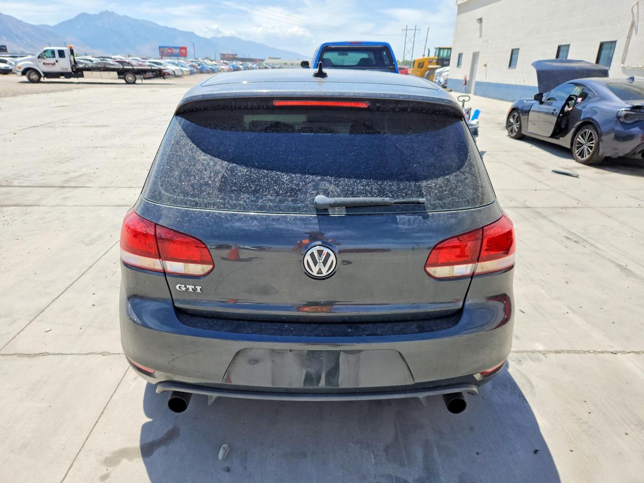 2012 Volkswagen Gti Gray vin: WVWHD7AJ6CW145665