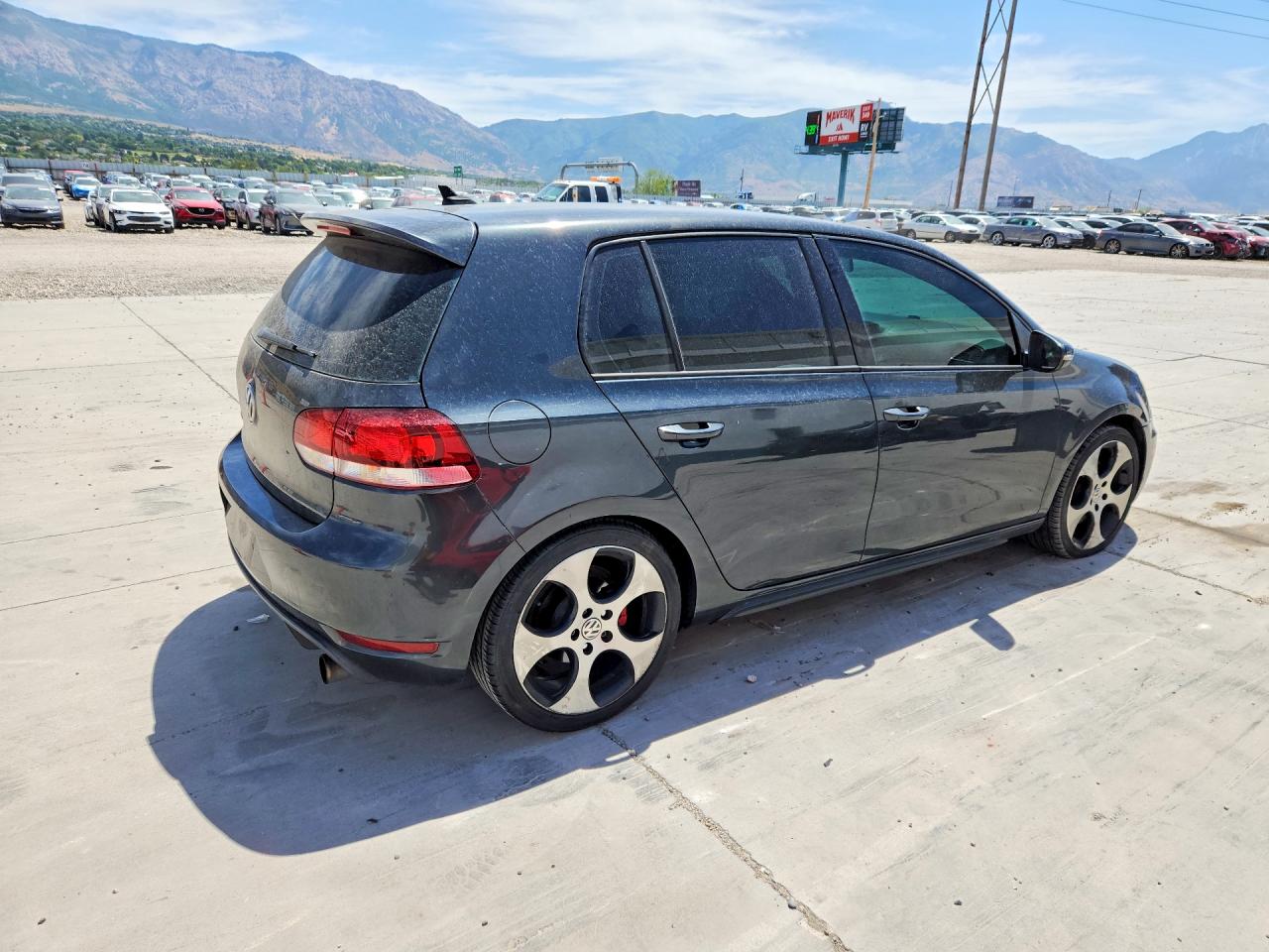 2012 Volkswagen Gti Gray vin: WVWHD7AJ6CW145665