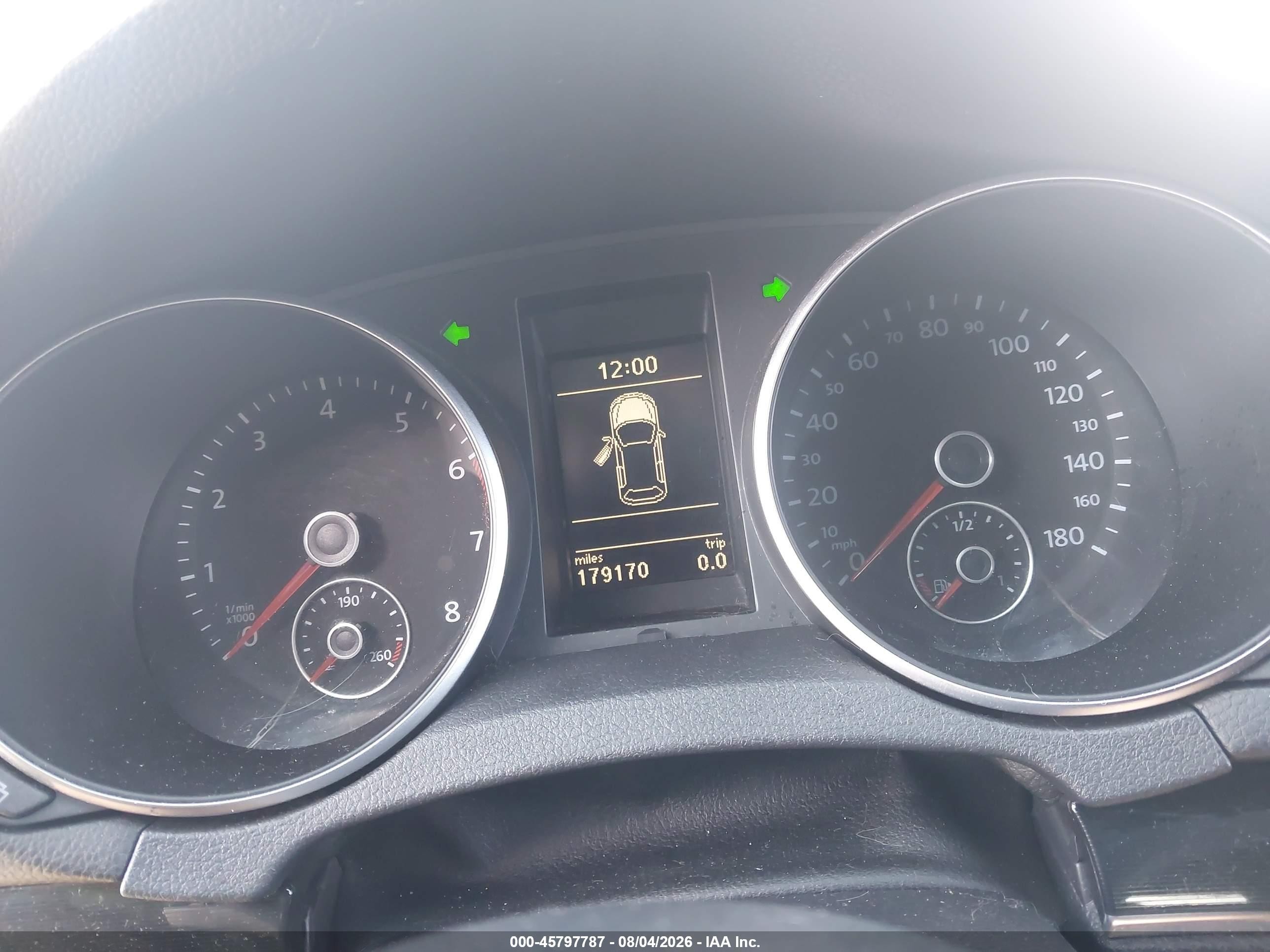 2012 Volkswagen Gti 4-door Серый vin: WVWHD7AJ6CW207288