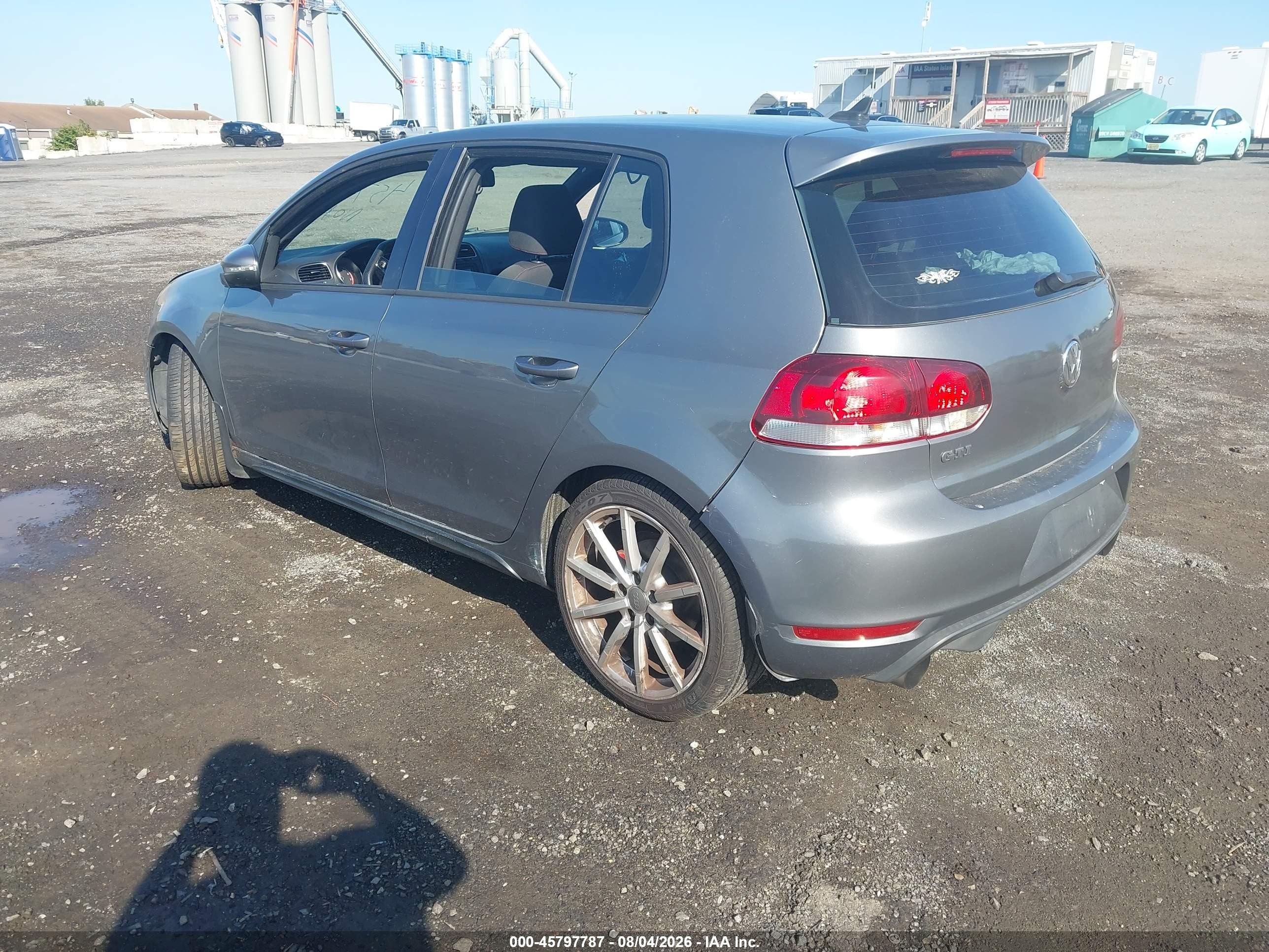 2012 Volkswagen Gti 4-door Серый vin: WVWHD7AJ6CW207288