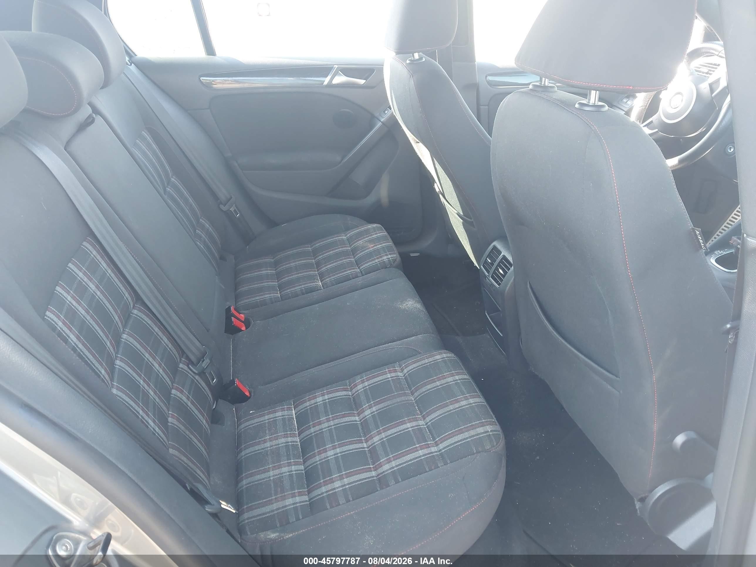 2012 Volkswagen Gti 4-door Серый vin: WVWHD7AJ6CW207288
