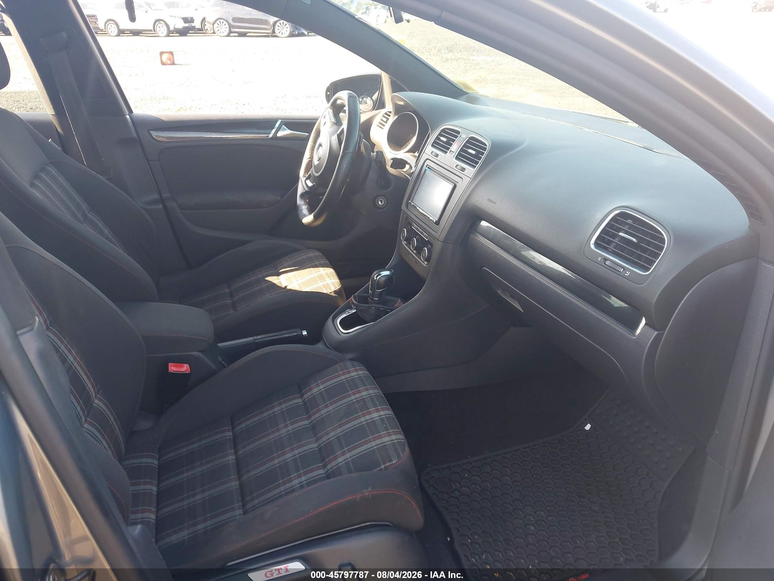 2012 Volkswagen Gti 4-door Серый vin: WVWHD7AJ6CW207288
