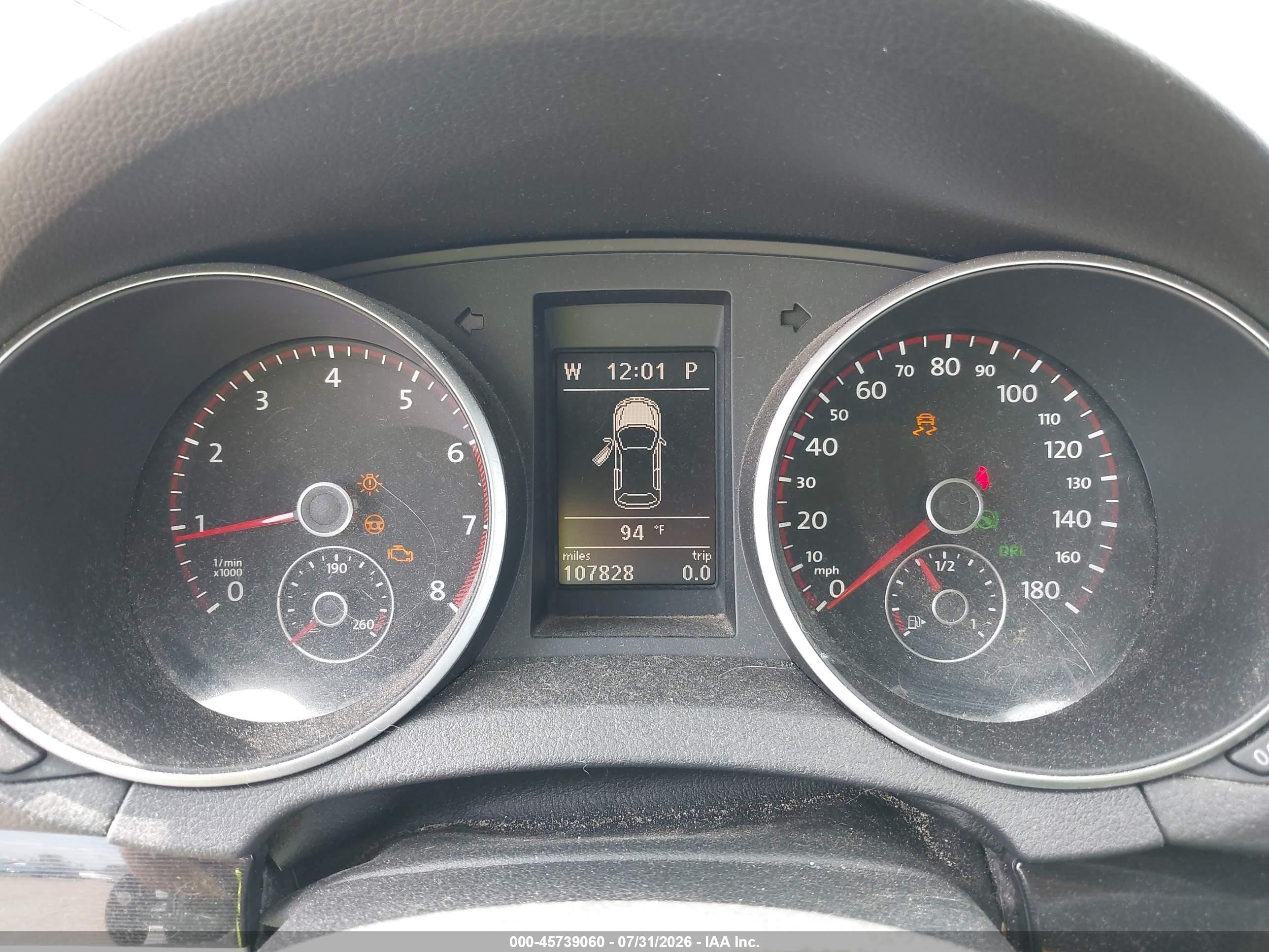 2012 Volkswagen Gti 4-door Black vin: WVWHD7AJ6CW308072