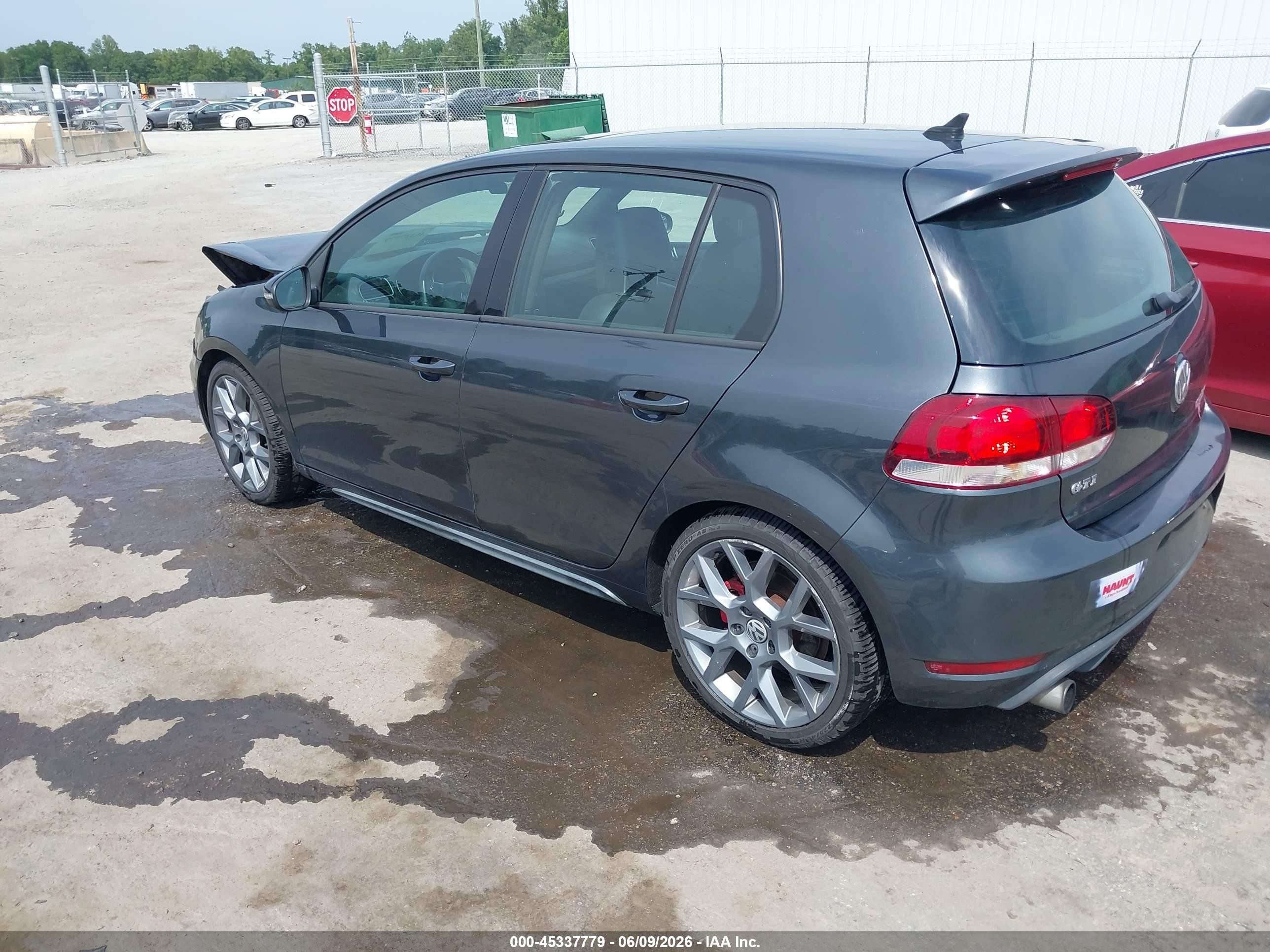 2013 Volkswagen Gti Drivers Edition Gray vin: WVWHD7AJ6DW134635