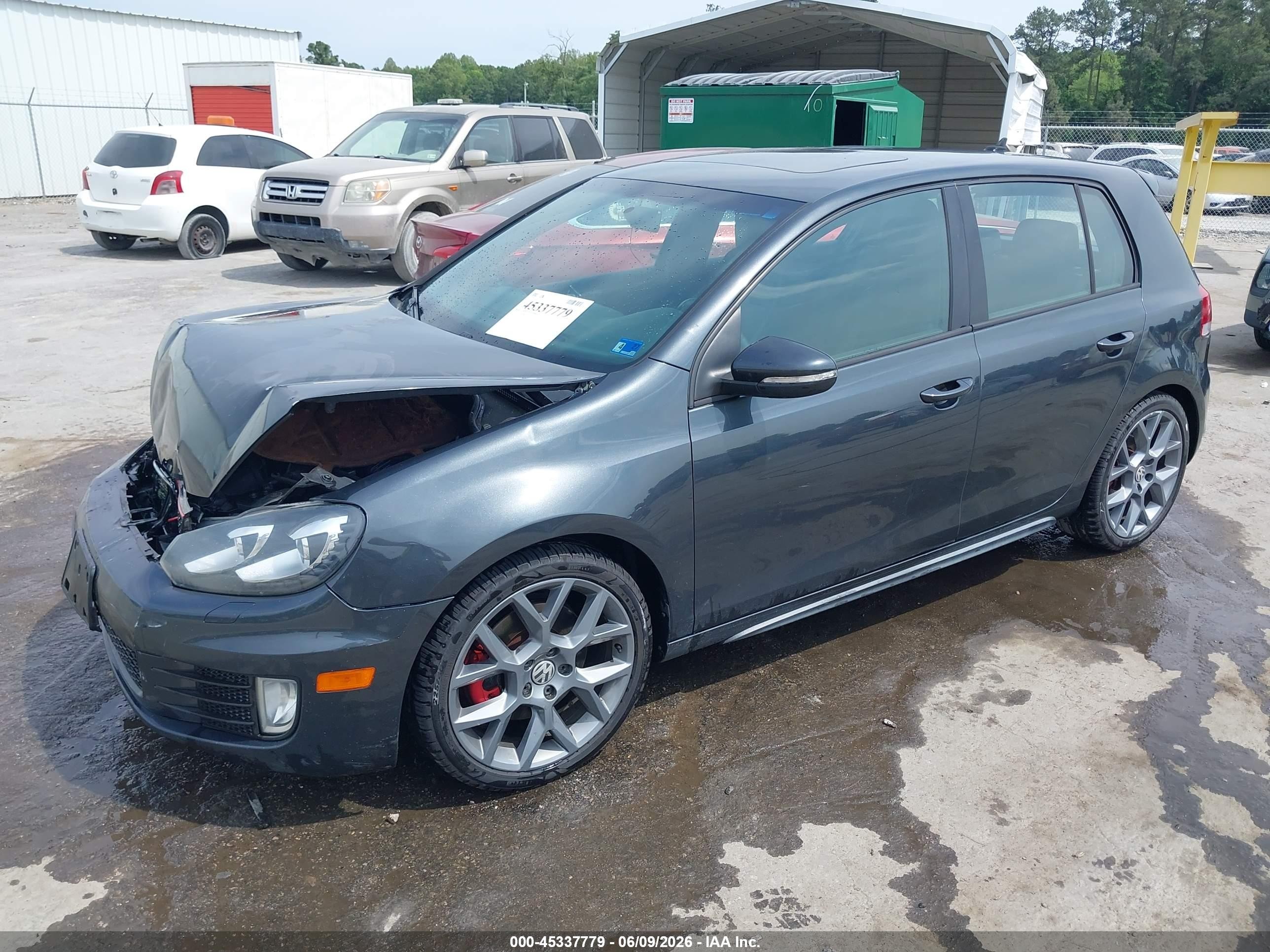 2013 Volkswagen Gti Drivers Edition Gray vin: WVWHD7AJ6DW134635