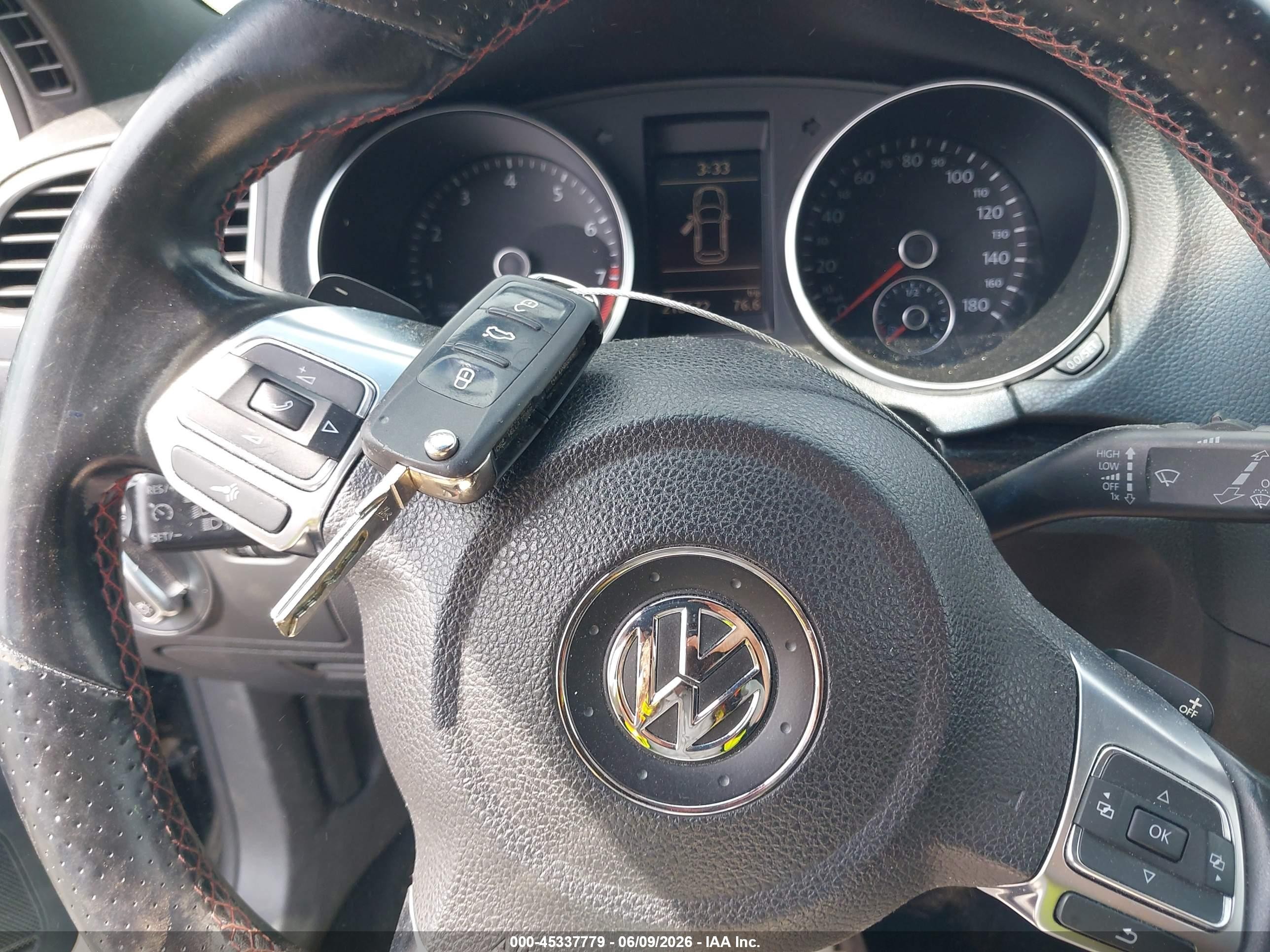 2013 Volkswagen Gti Drivers Edition Gray vin: WVWHD7AJ6DW134635
