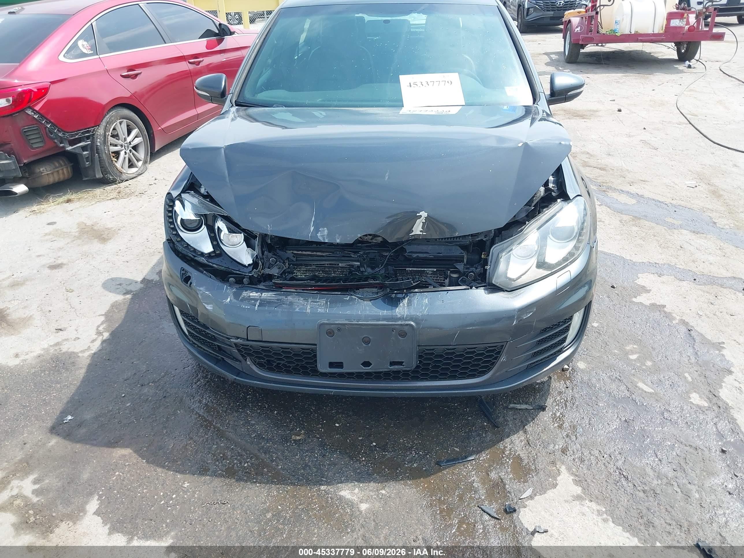 2013 Volkswagen Gti Drivers Edition Gray vin: WVWHD7AJ6DW134635