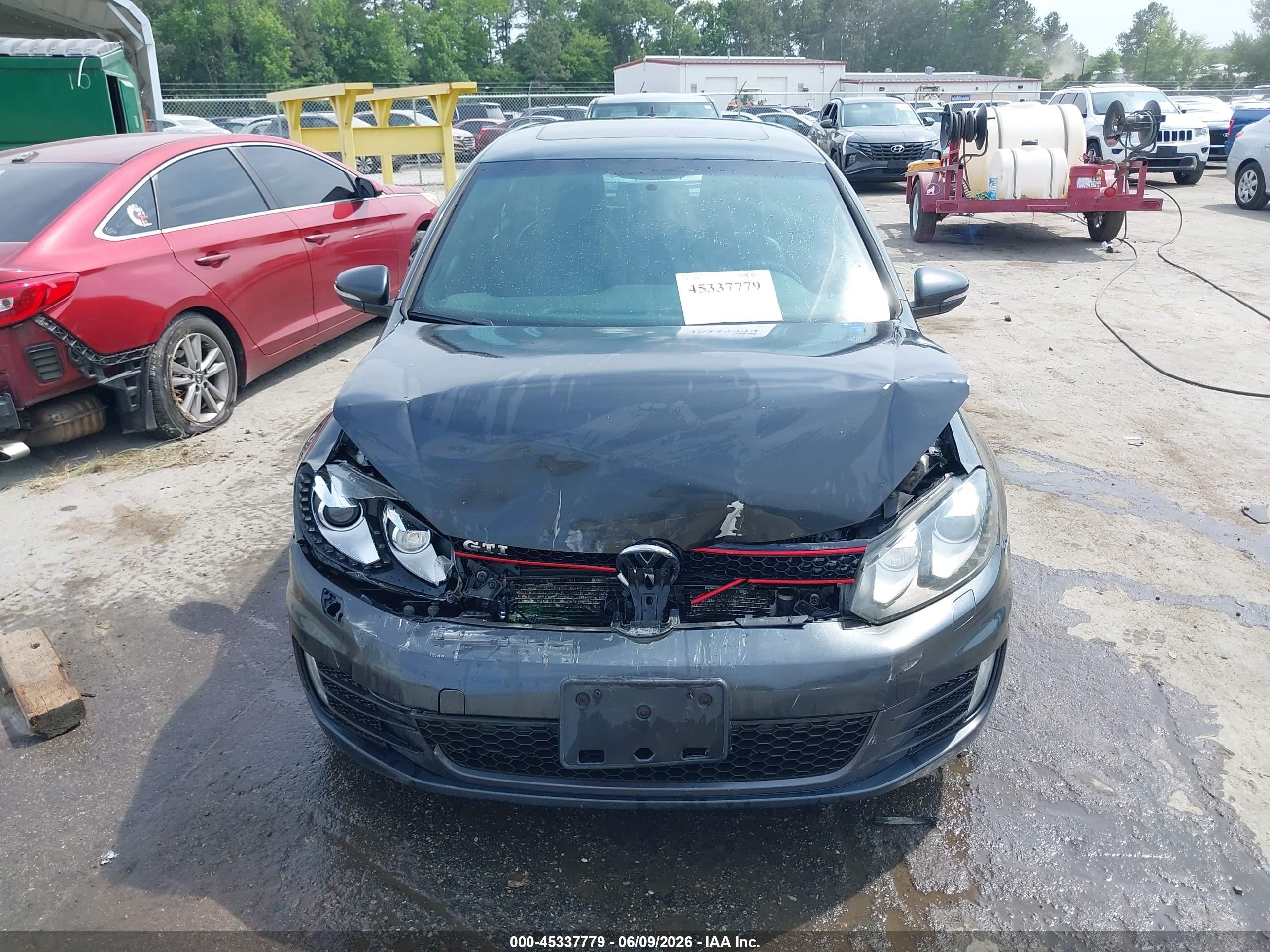 2013 Volkswagen Gti Drivers Edition Gray vin: WVWHD7AJ6DW134635