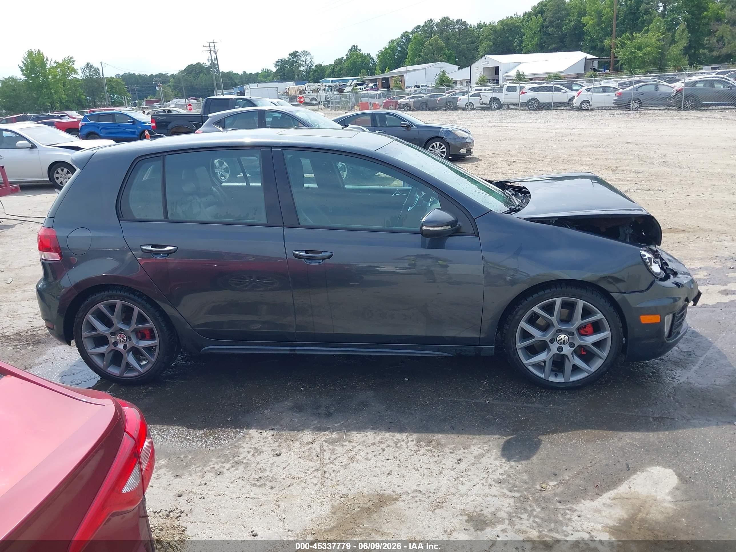 2013 Volkswagen Gti Drivers Edition Gray vin: WVWHD7AJ6DW134635