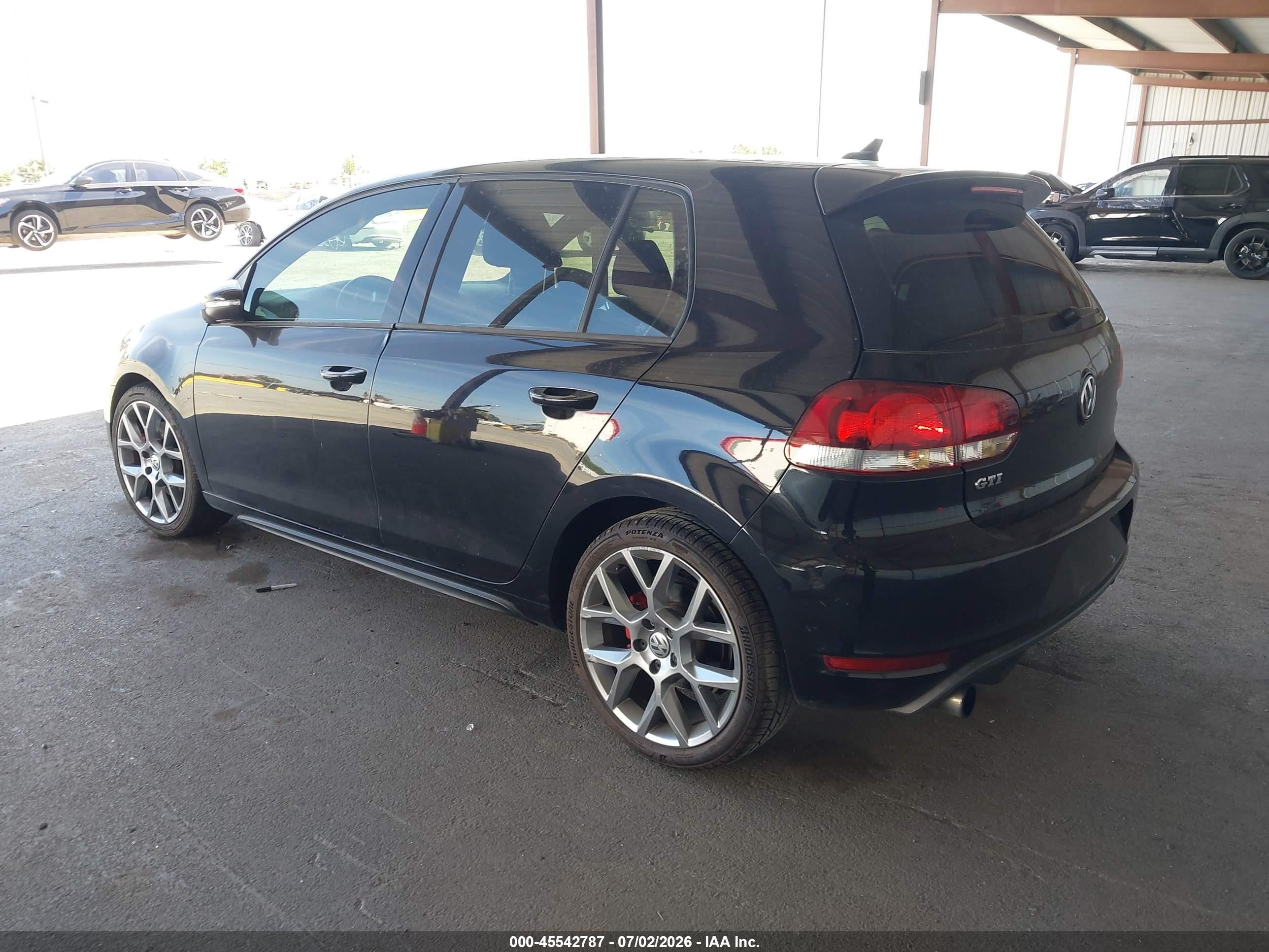 2013 Volkswagen Gti Wolfsburg Edition Black vin: WVWHD7AJ6DW139334