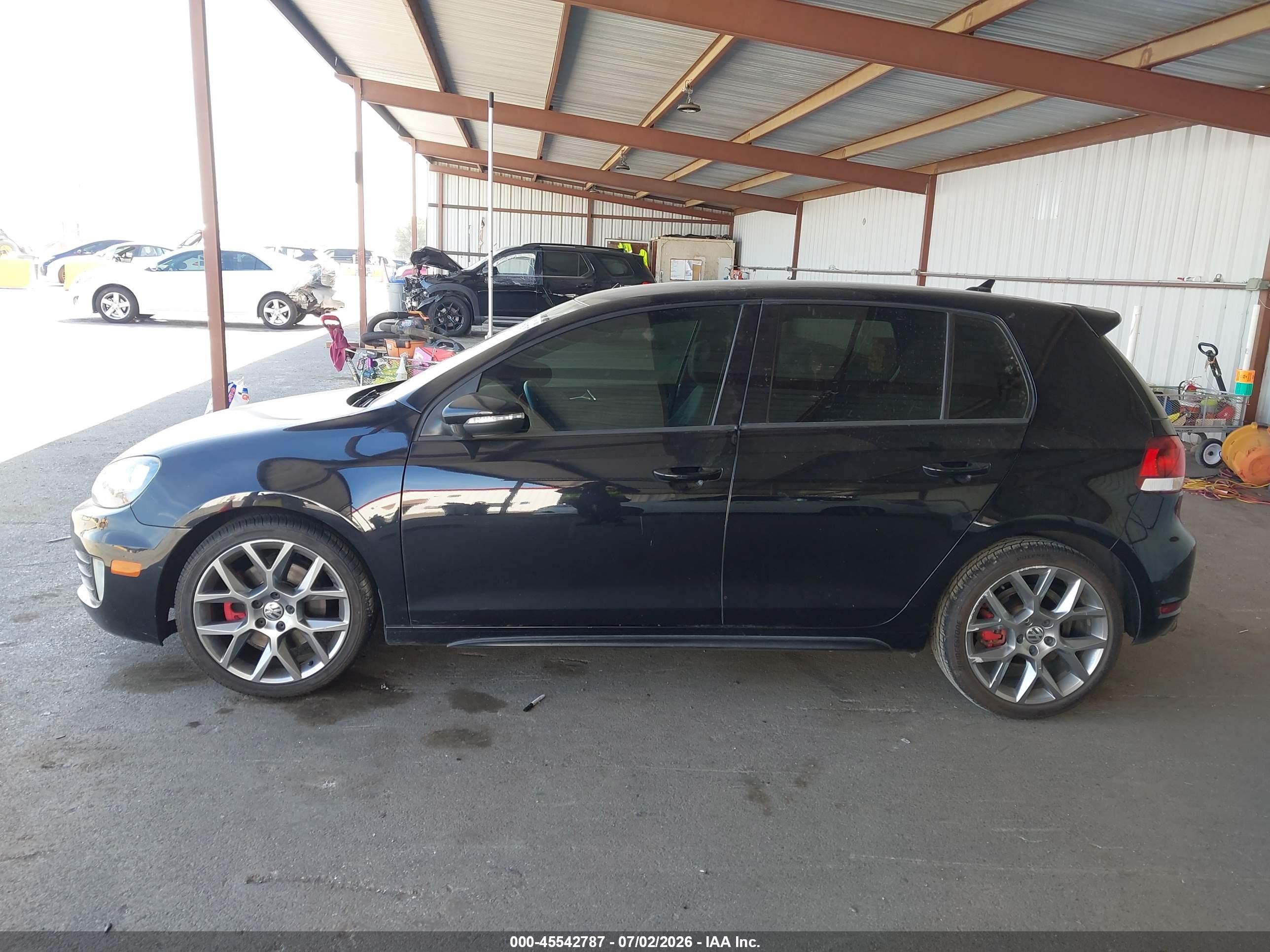 2013 Volkswagen Gti Wolfsburg Edition Black vin: WVWHD7AJ6DW139334