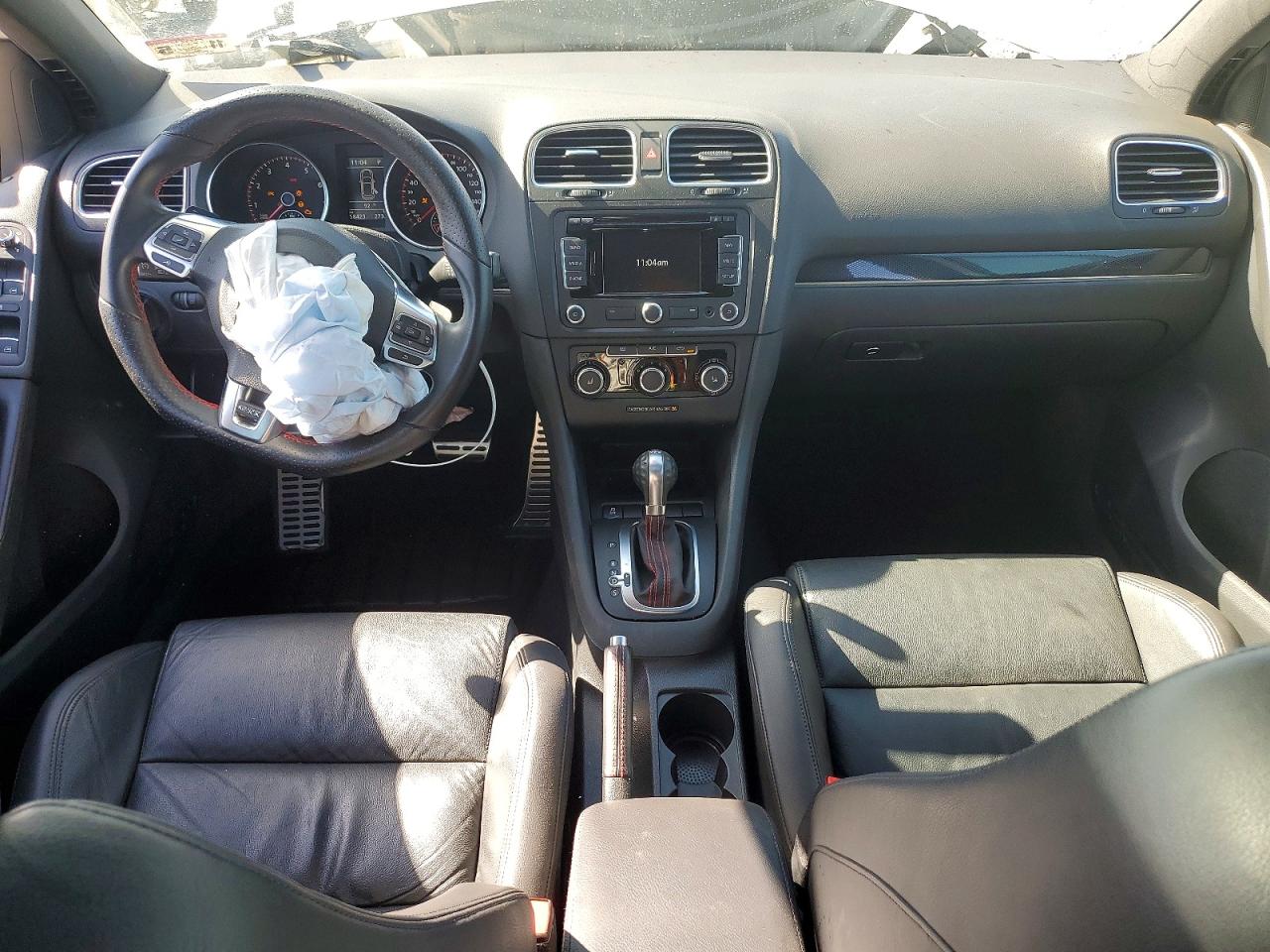 2014 Volkswagen Gti White vin: WVWHD7AJ6EW008695