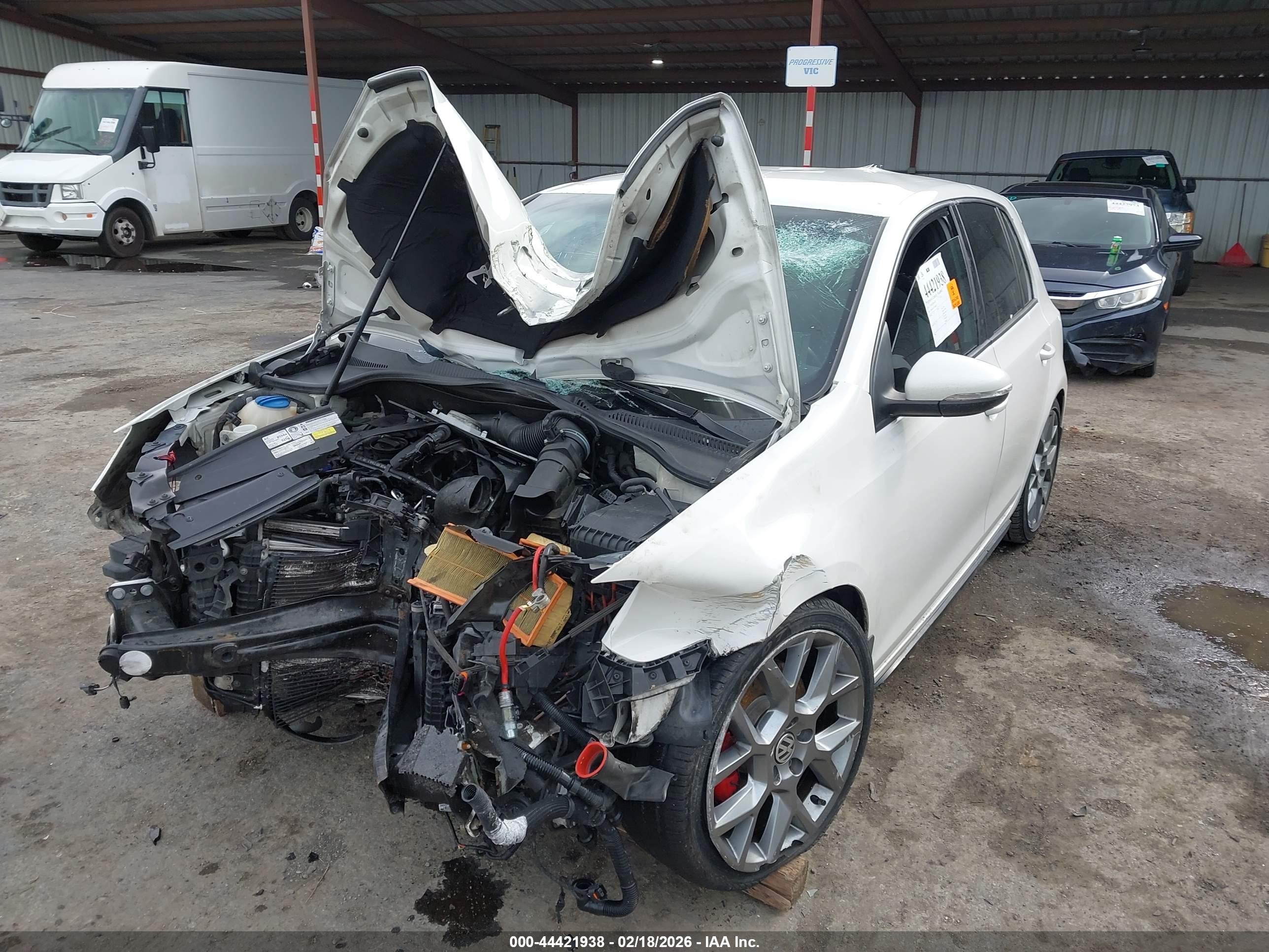 2012 Volkswagen Gti 4-door White vin: WVWHD7AJ7CW188427