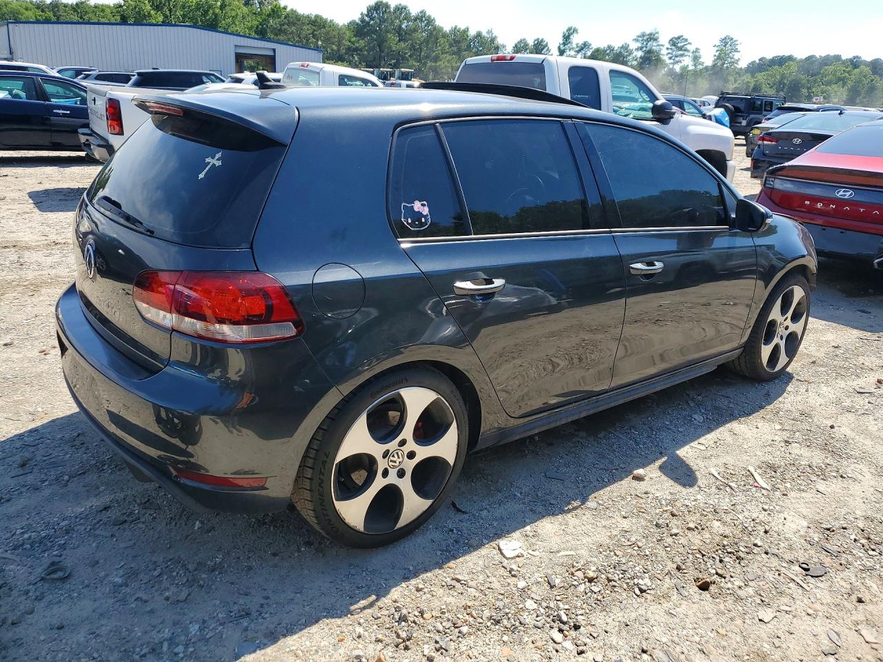 2012 Volkswagen Gti Black vin: WVWHD7AJ7CW200608