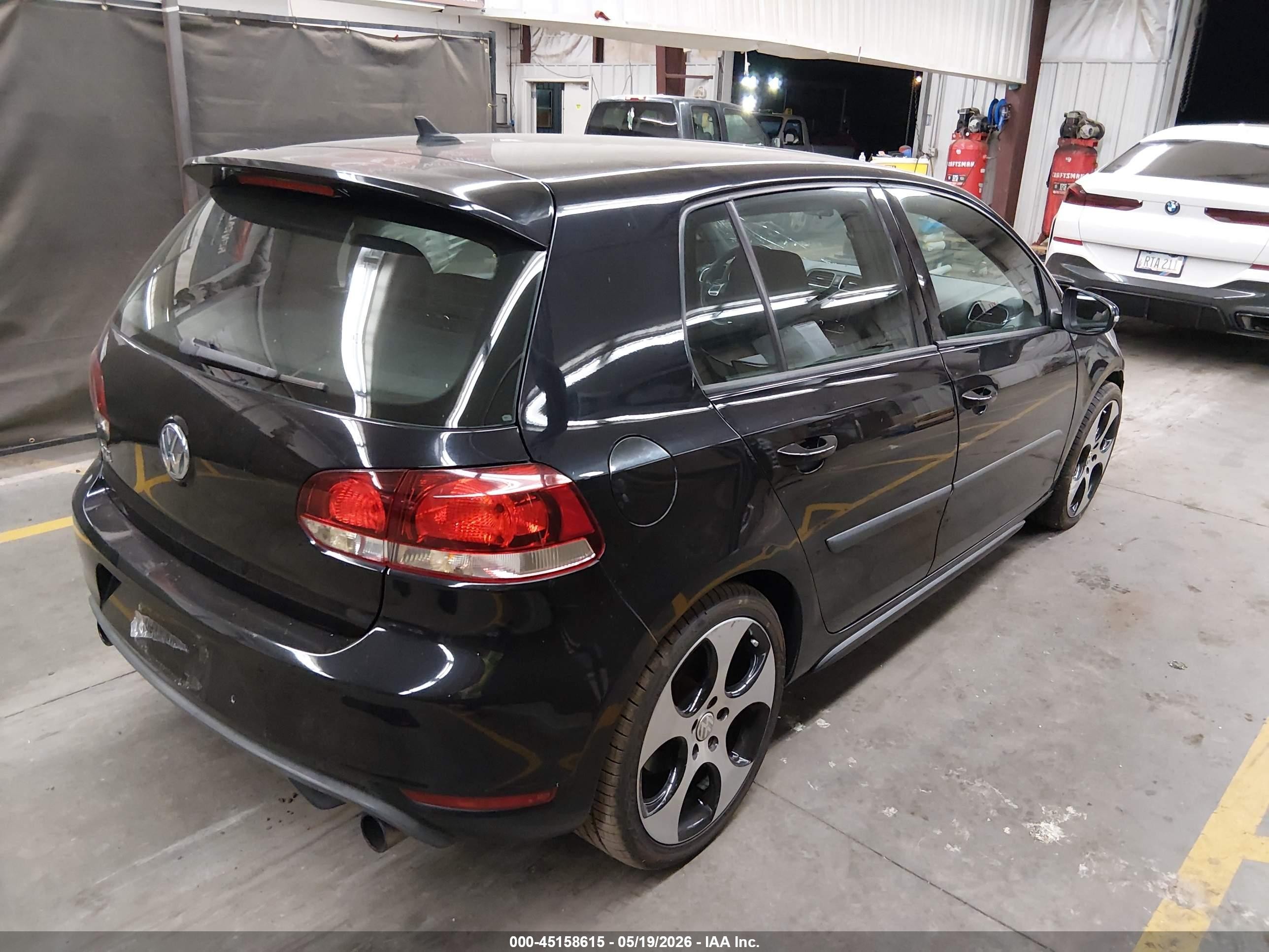 2012 Volkswagen Gti 4-door Black vin: WVWHD7AJ7CW246018