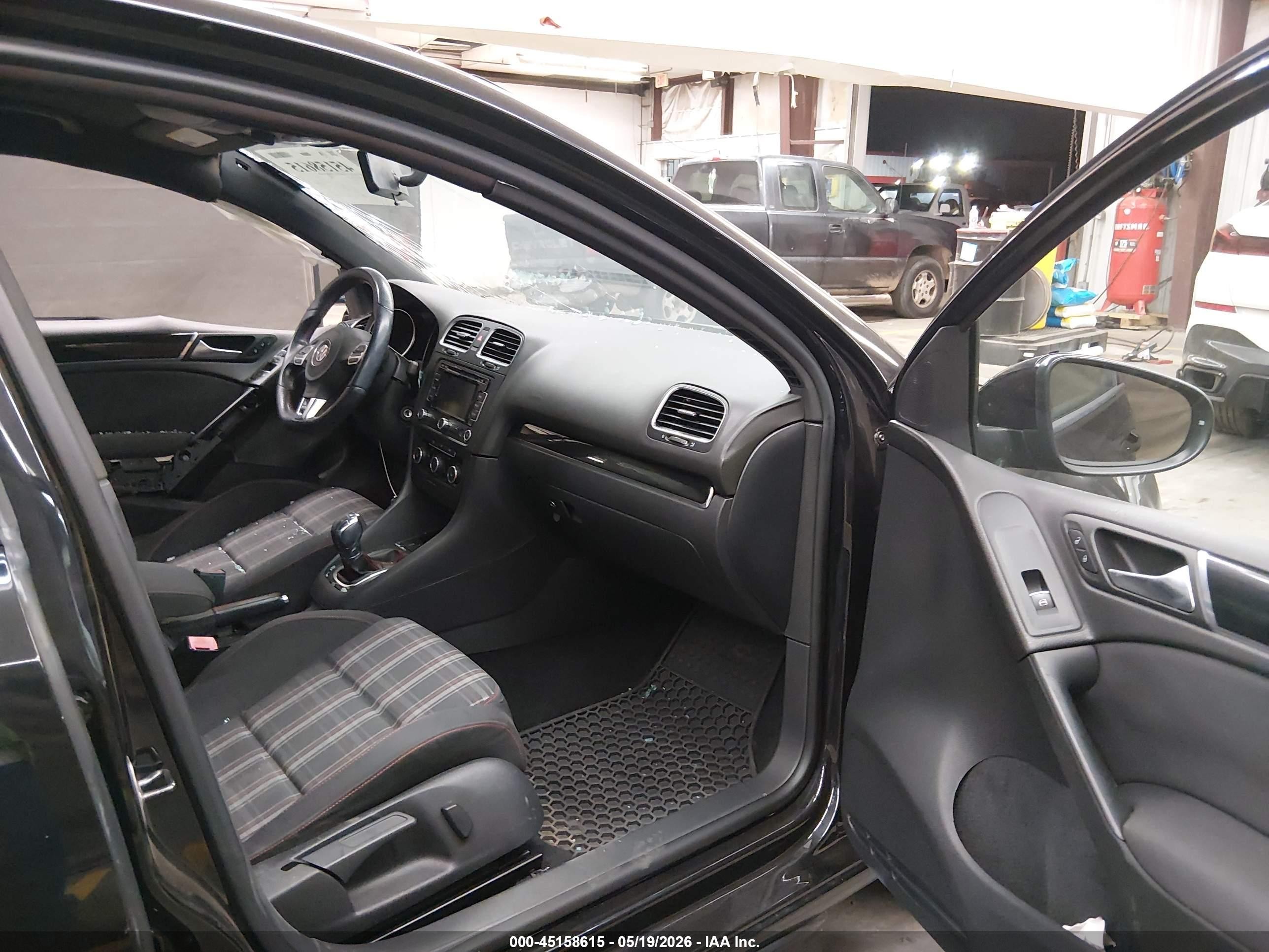 2012 Volkswagen Gti 4-door Black vin: WVWHD7AJ7CW246018