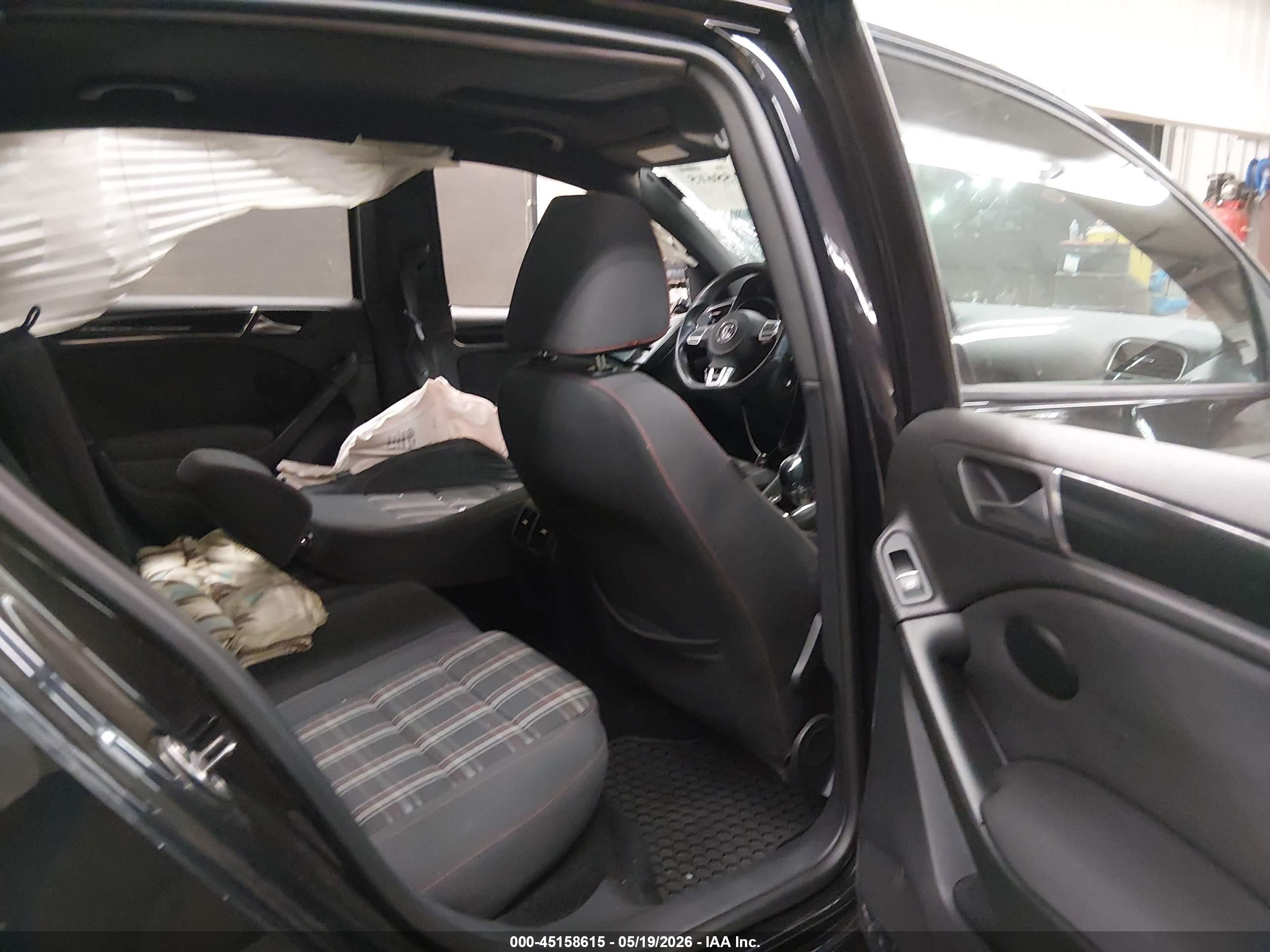 2012 Volkswagen Gti 4-door Black vin: WVWHD7AJ7CW246018