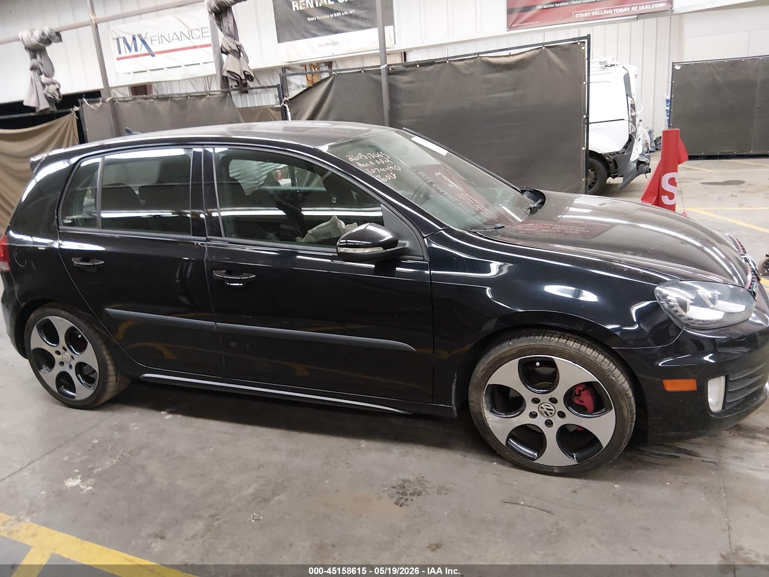 2012 Volkswagen Gti 4-door Black vin: WVWHD7AJ7CW246018