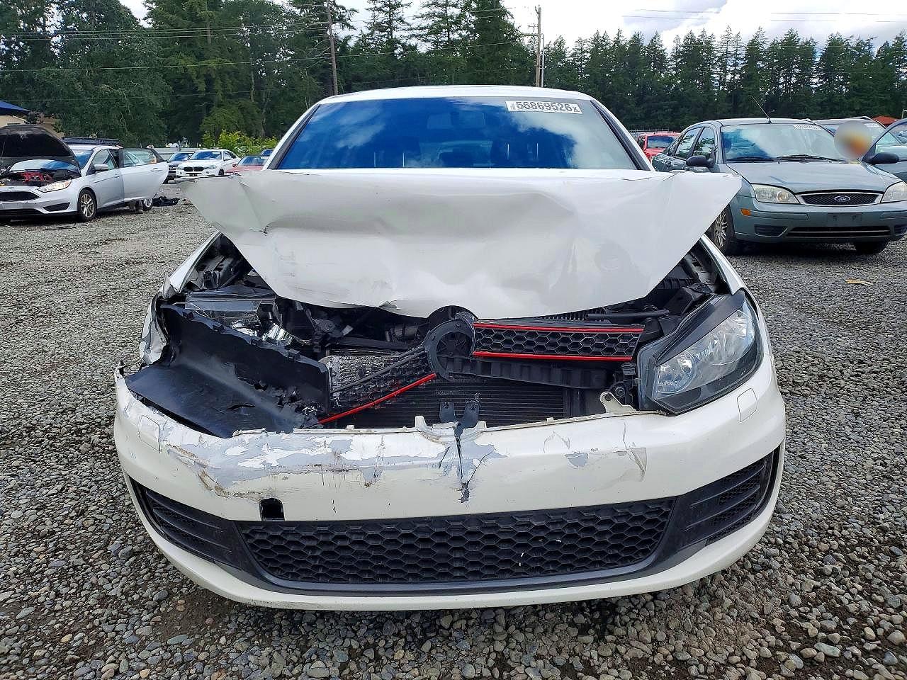 2013 Volkswagen Gti Белый vin: WVWHD7AJ7DW115446