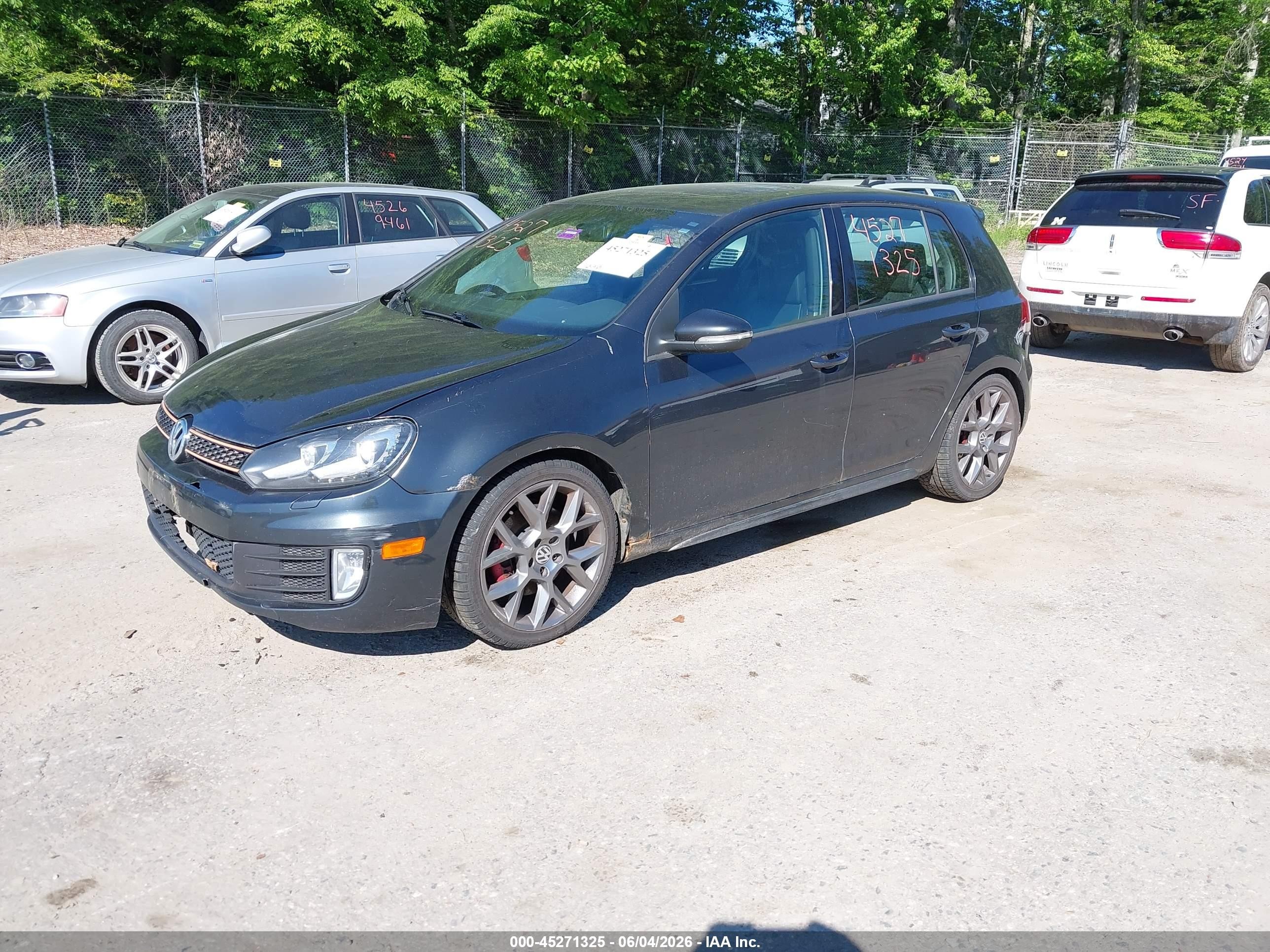 2013 Volkswagen Gti Drivers Edition Gray vin: WVWHD7AJ7DW130433