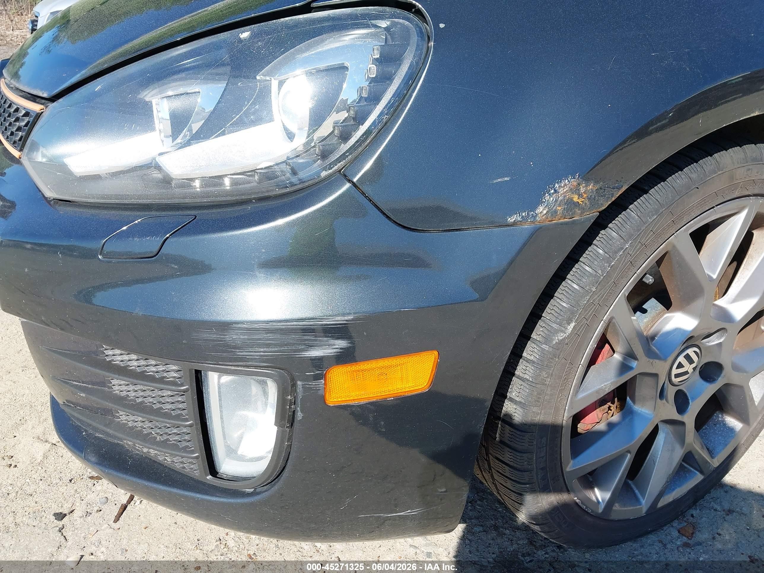 2013 Volkswagen Gti Drivers Edition Gray vin: WVWHD7AJ7DW130433