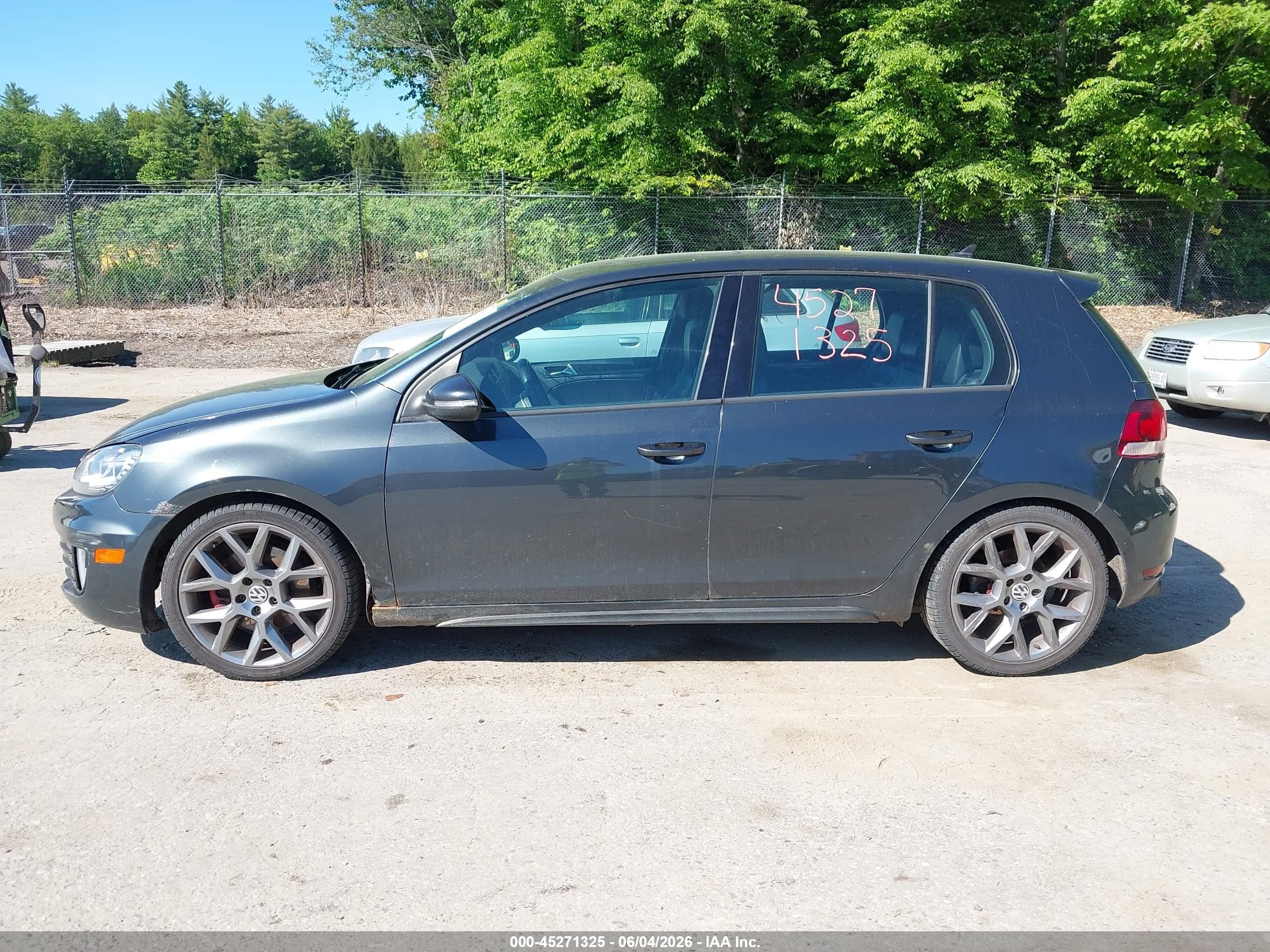 2013 Volkswagen Gti Drivers Edition Gray vin: WVWHD7AJ7DW130433