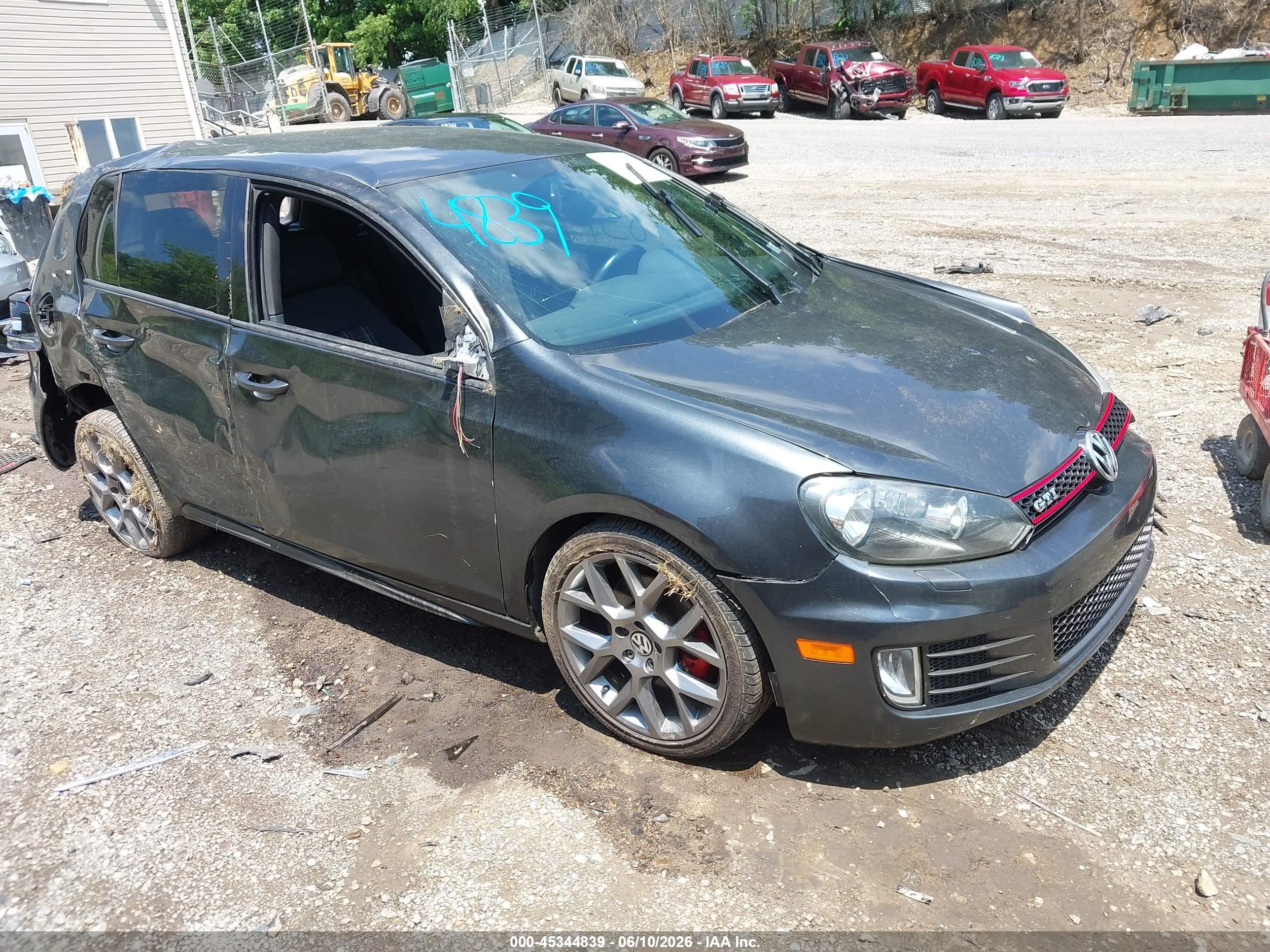 2014 Volkswagen Gti Wolfsburg Edition Gray vin: WVWHD7AJ7EW004364
