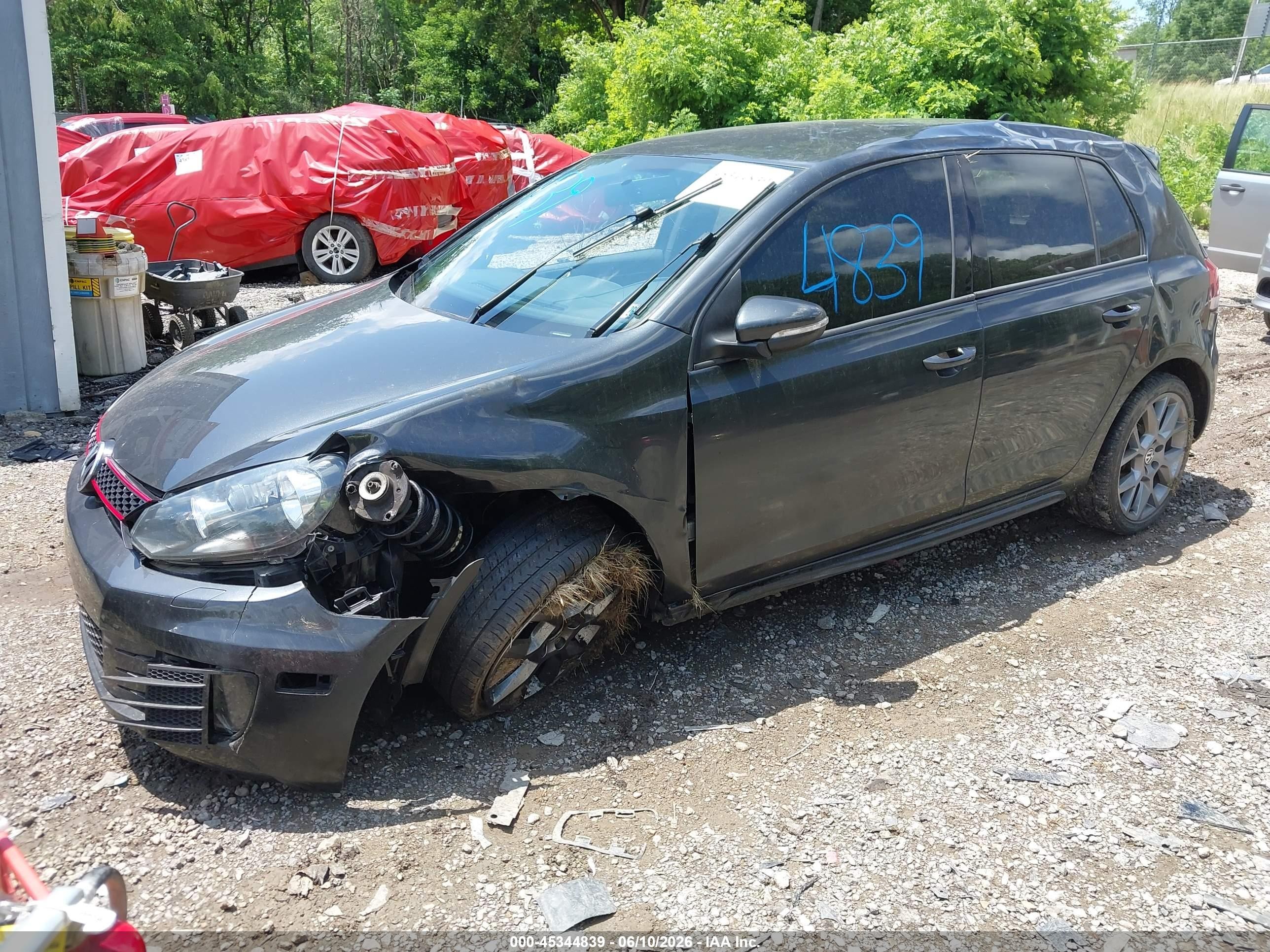 2014 Volkswagen Gti Wolfsburg Edition Gray vin: WVWHD7AJ7EW004364