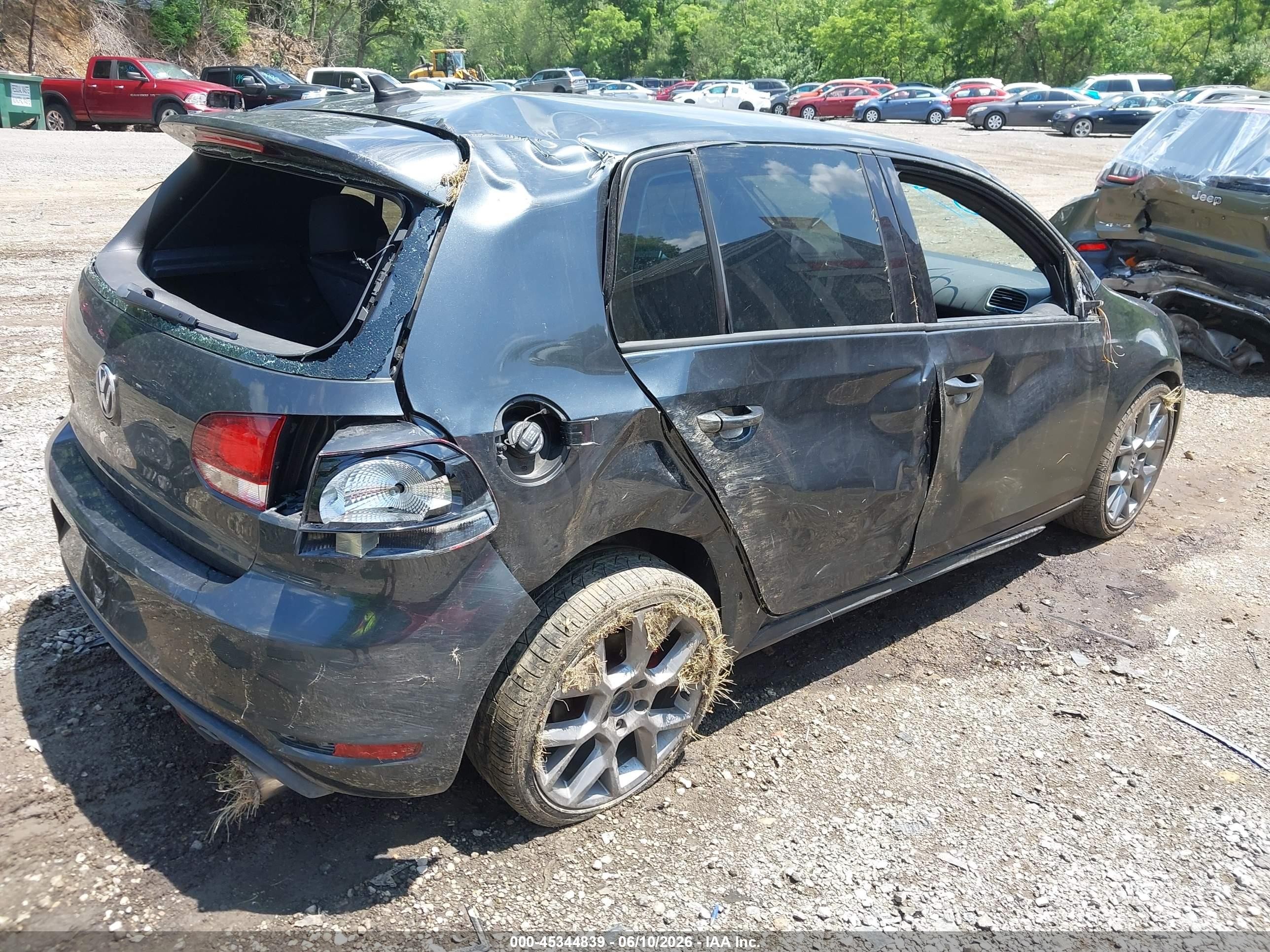 2014 Volkswagen Gti Wolfsburg Edition Gray vin: WVWHD7AJ7EW004364