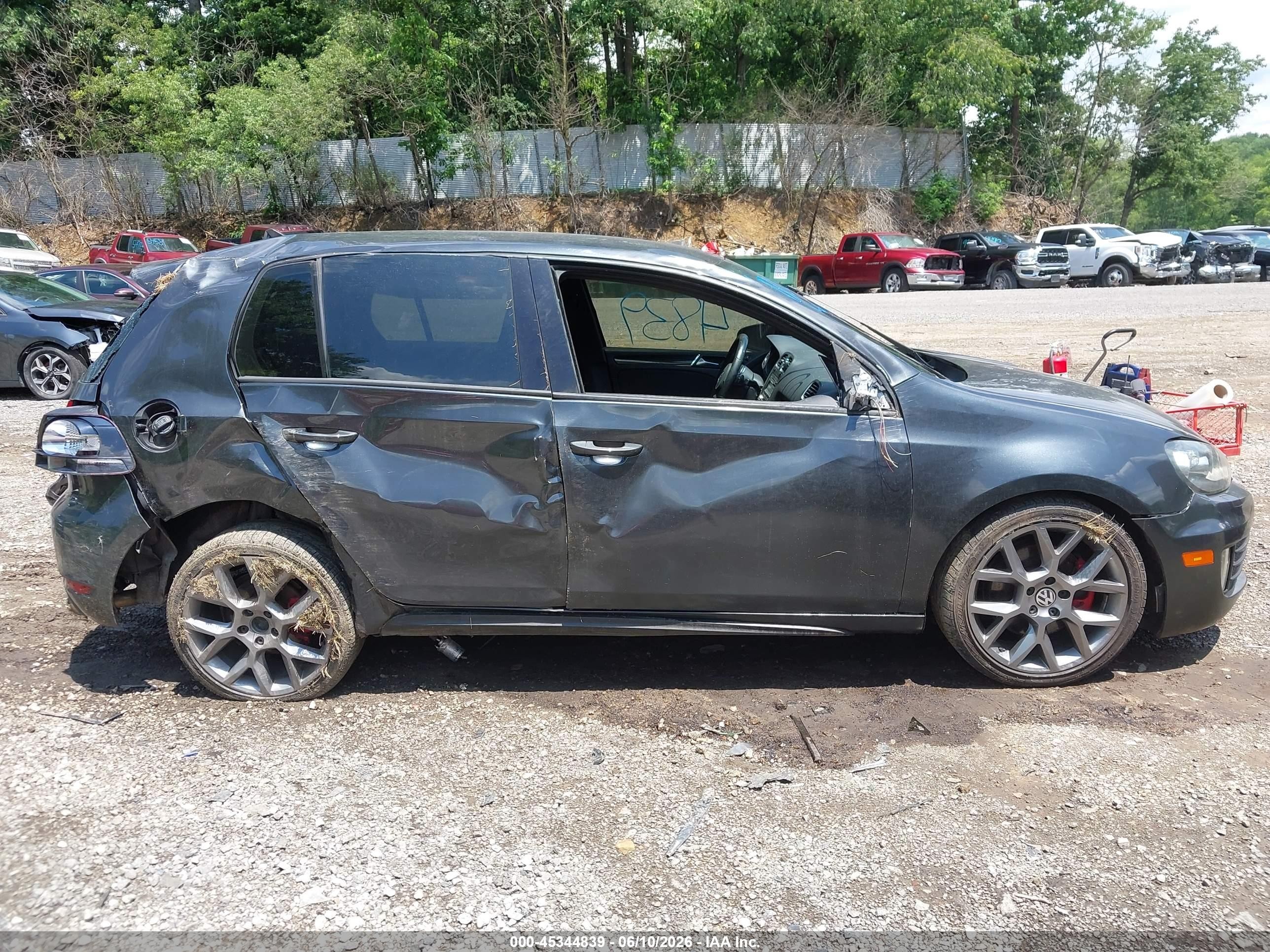 2014 Volkswagen Gti Wolfsburg Edition Gray vin: WVWHD7AJ7EW004364