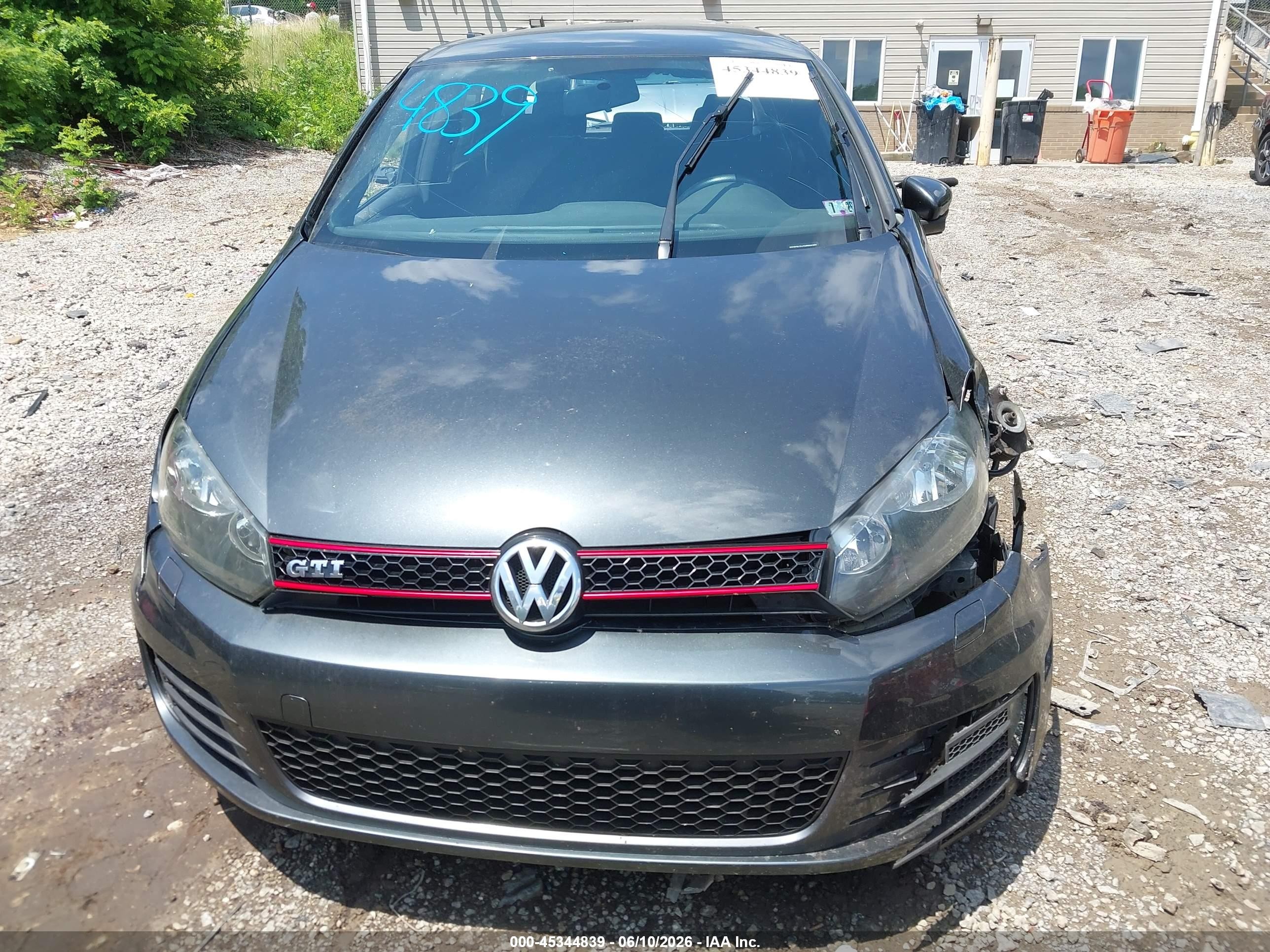 2014 Volkswagen Gti Wolfsburg Edition Gray vin: WVWHD7AJ7EW004364