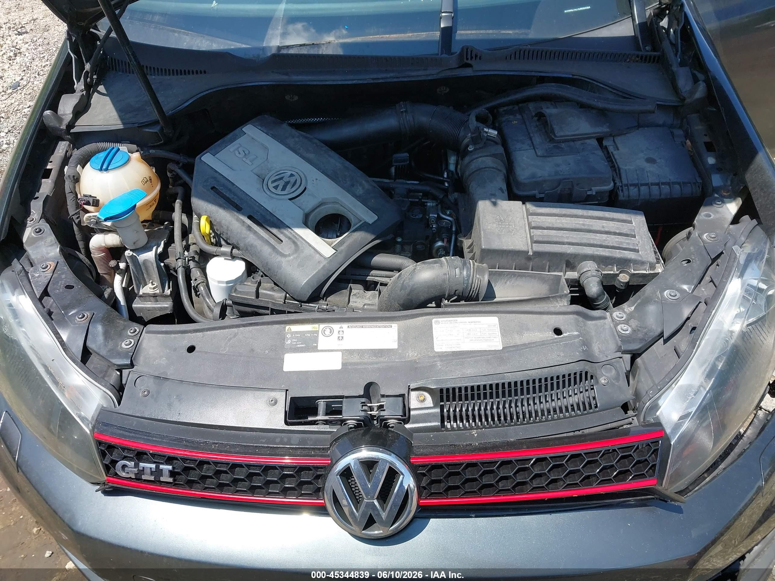 2014 Volkswagen Gti Wolfsburg Edition Gray vin: WVWHD7AJ7EW004364