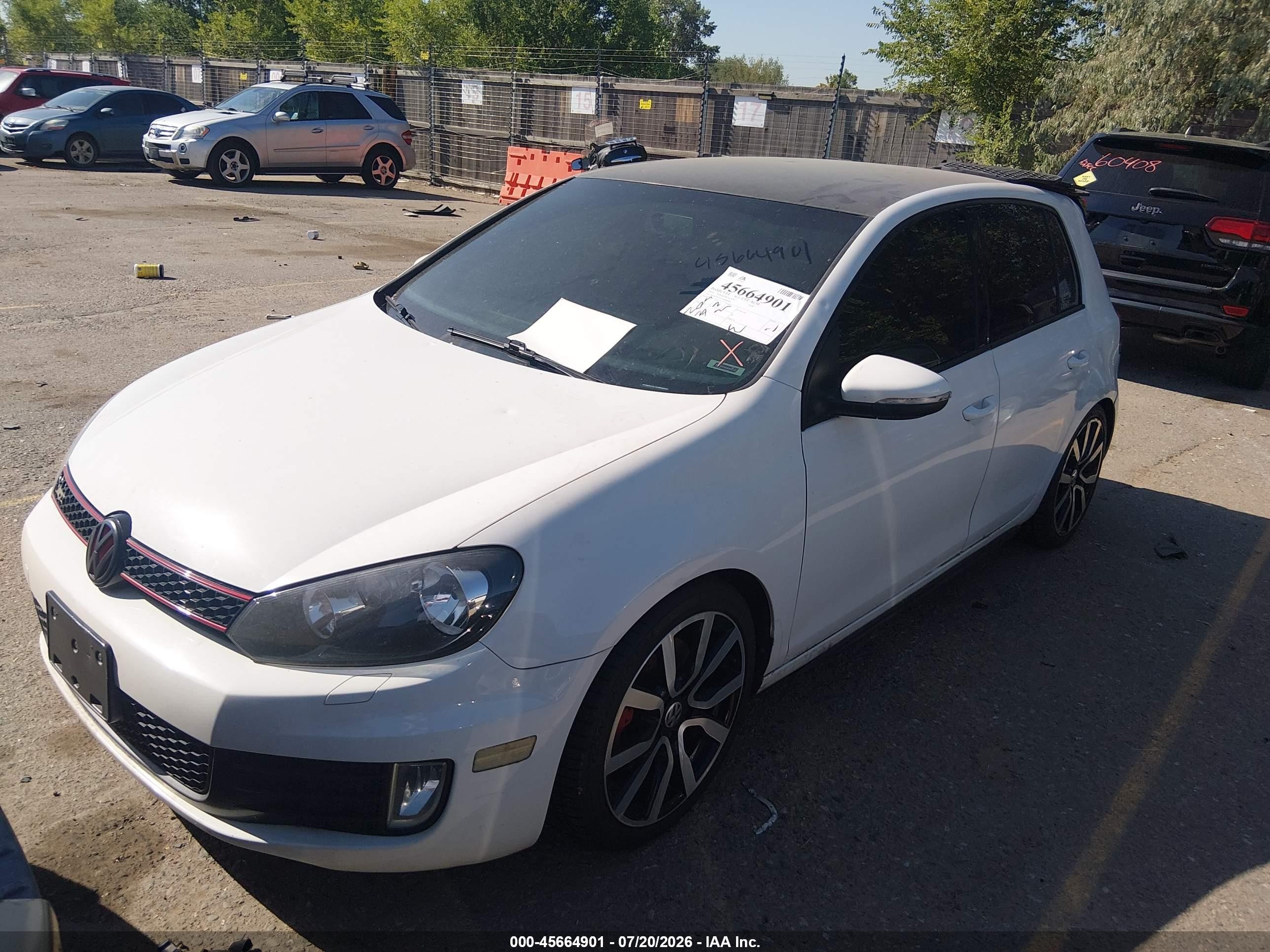 2014 Volkswagen Gti Wolfsburg Edition White vin: WVWHD7AJ7EW006969