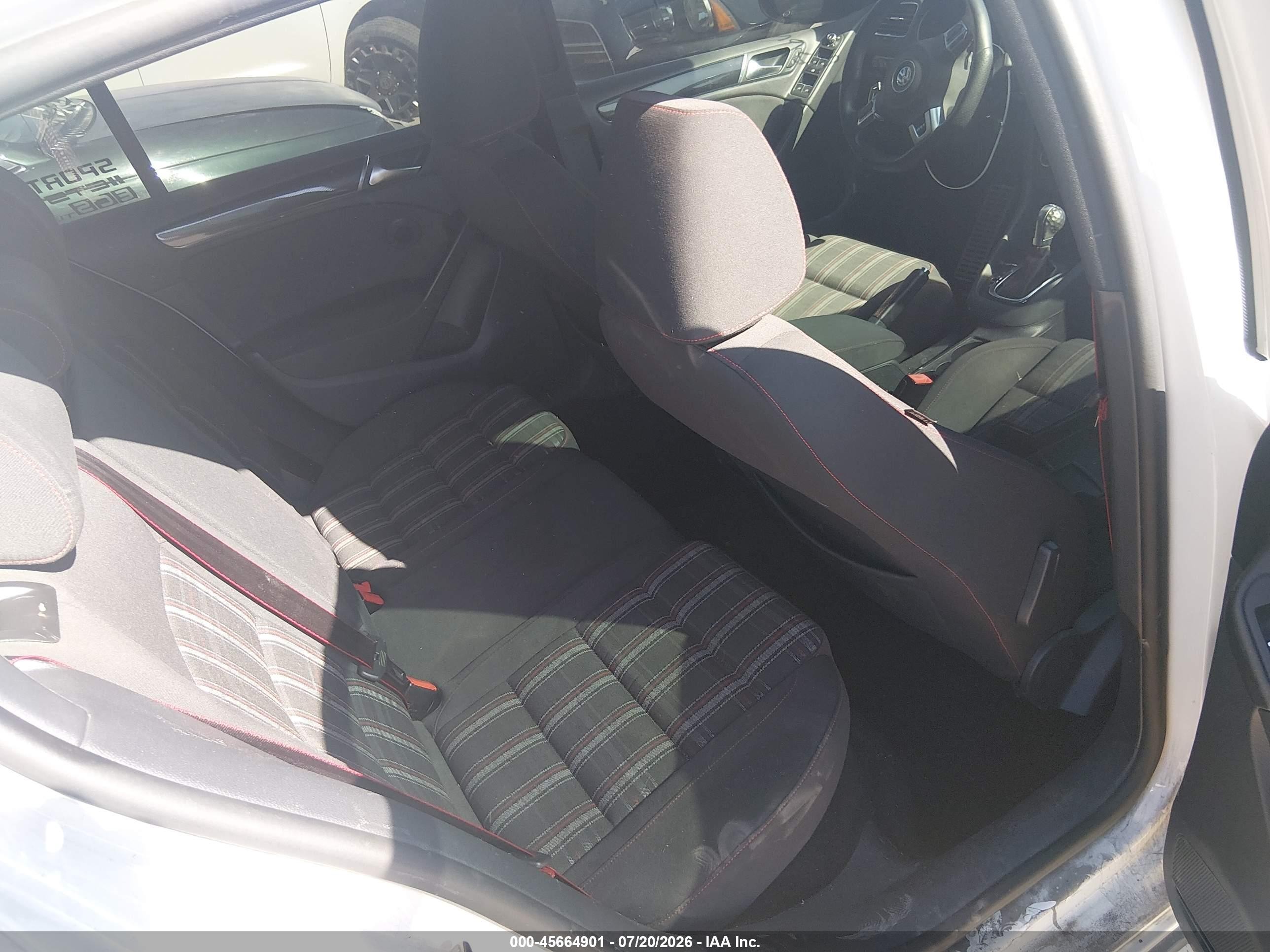 2014 Volkswagen Gti Wolfsburg Edition White vin: WVWHD7AJ7EW006969