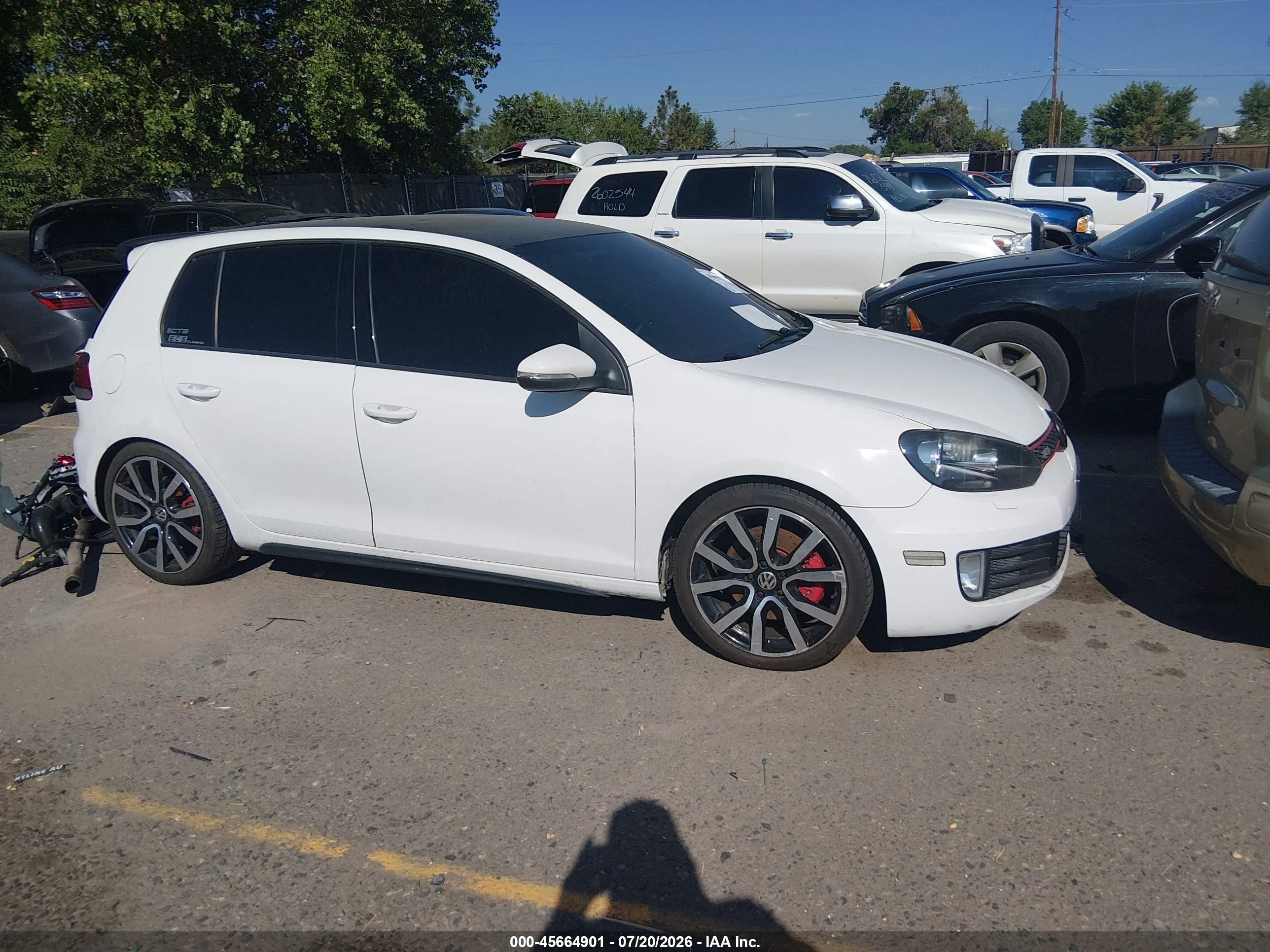 2014 Volkswagen Gti Wolfsburg Edition White vin: WVWHD7AJ7EW006969